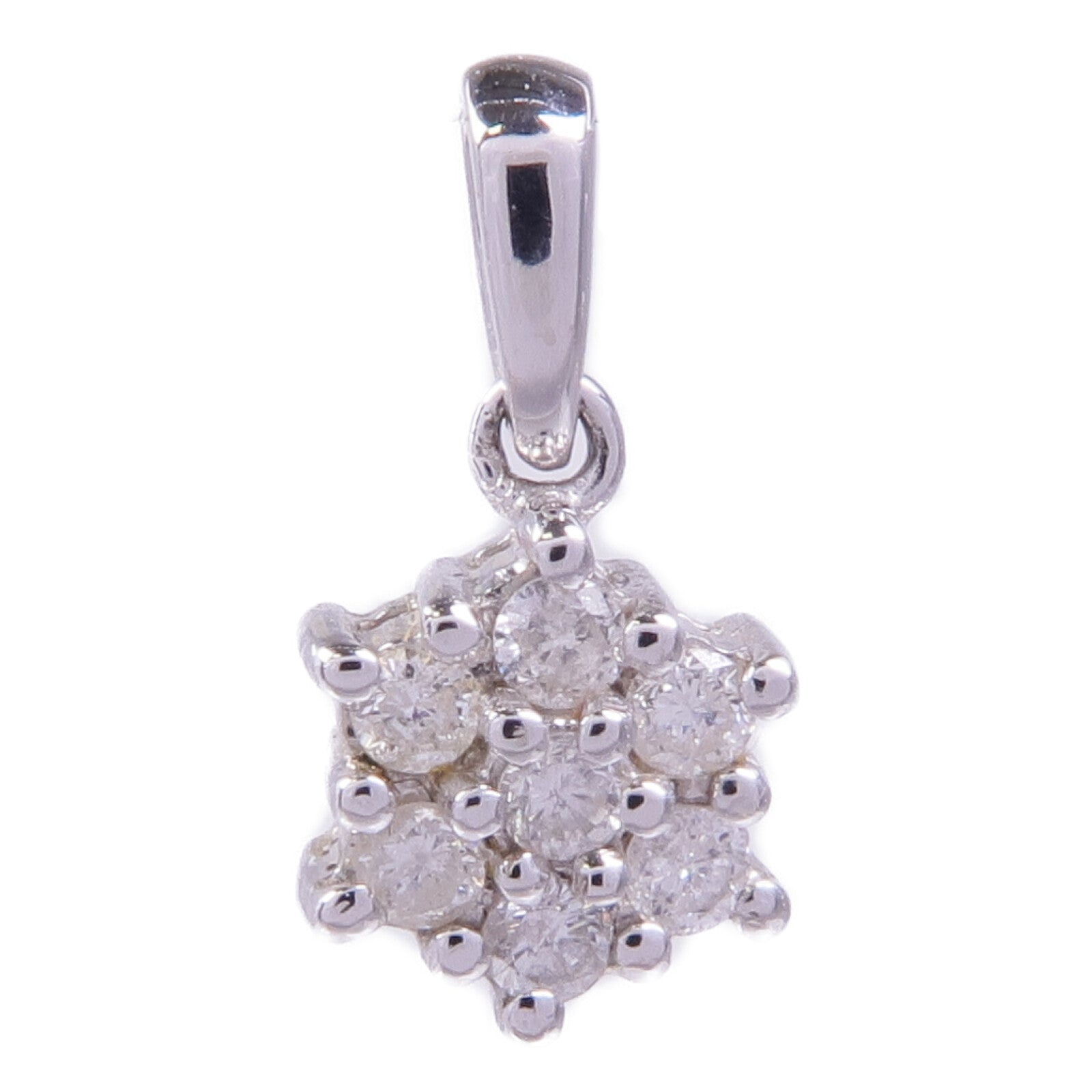 JEWELRY 18K白金Diamond Pendant Top鑽石吊墜