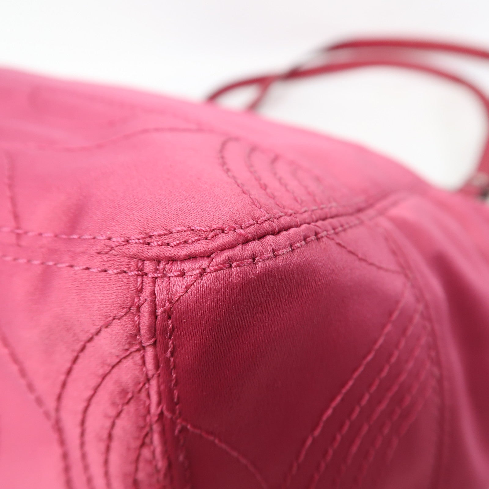 COACH 【激減優惠】帆布Shoulder Bag銀扣肩背袋粉紅色