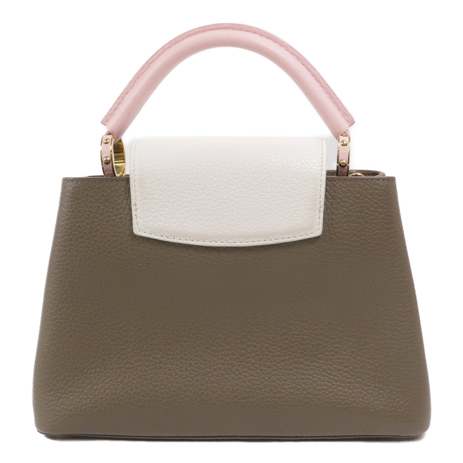 LOUIS VUITTON 牛皮皮革Capucines BB手挽肩背兩用袋