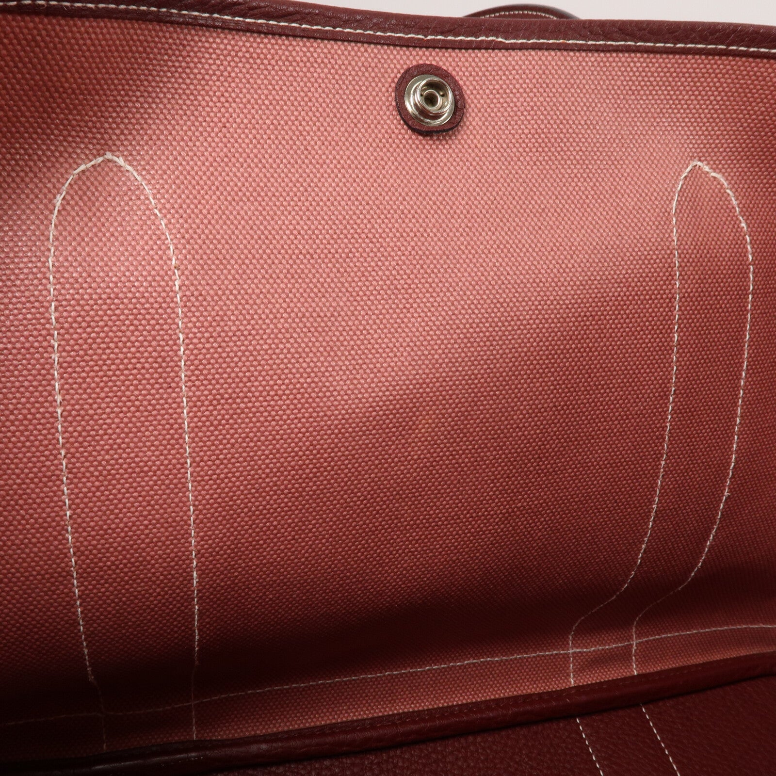 HERMES Negonda皮革/Toile帆布GardenParty 39手挽袋Rose Sakura/Rough H