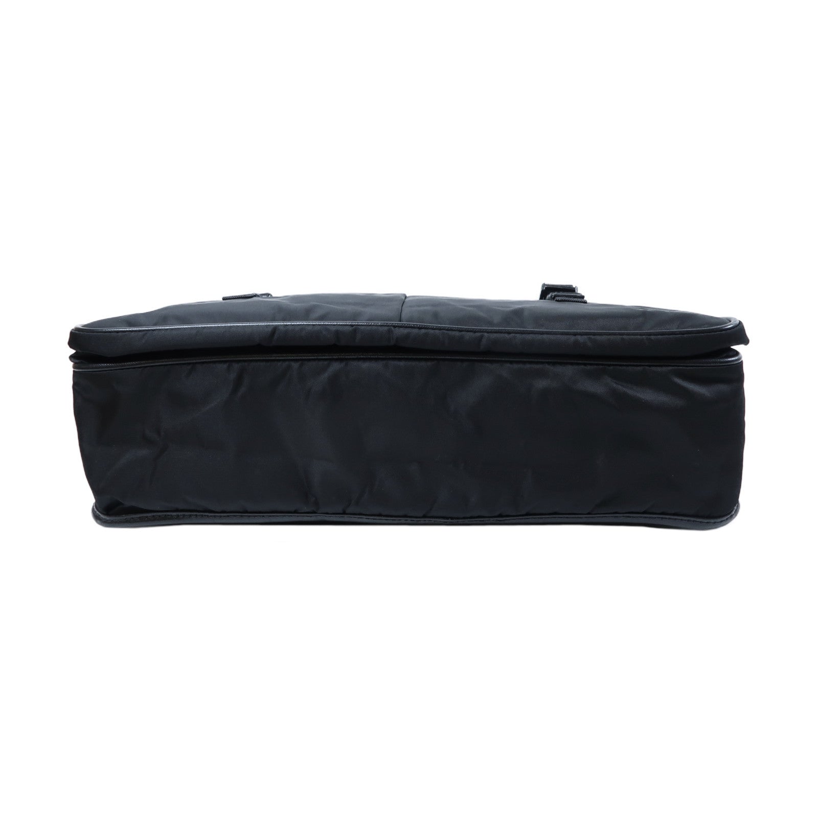 PRADA 尼龍Shoulder Bag銀扣肩背袋黑色
