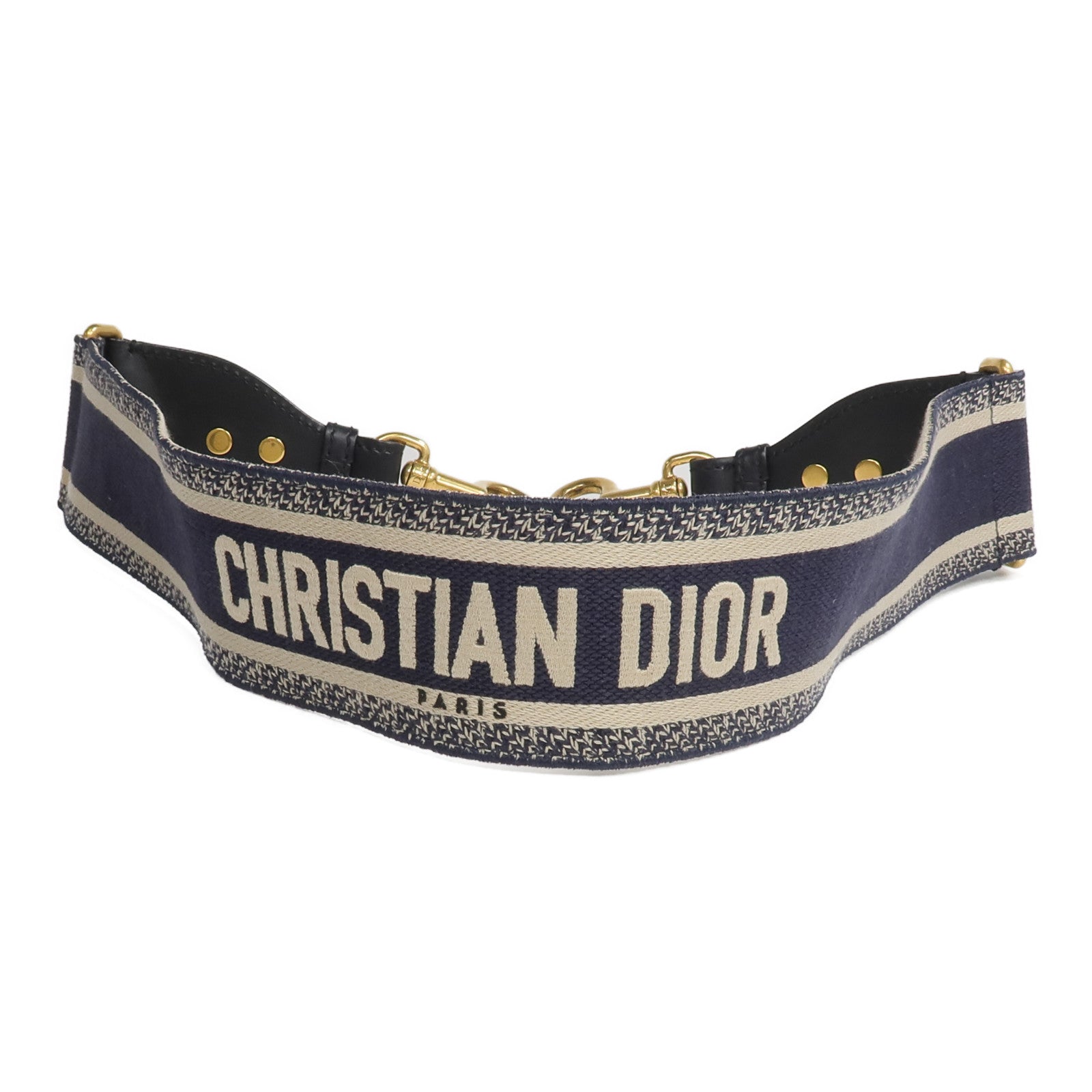 Dior 帆布/牛皮皮革Shoulder Strap肩帶