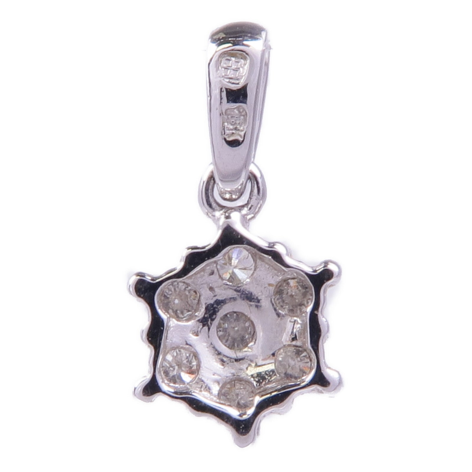 JEWELRY 18K白金Diamond Pendant Top鑽石吊墜