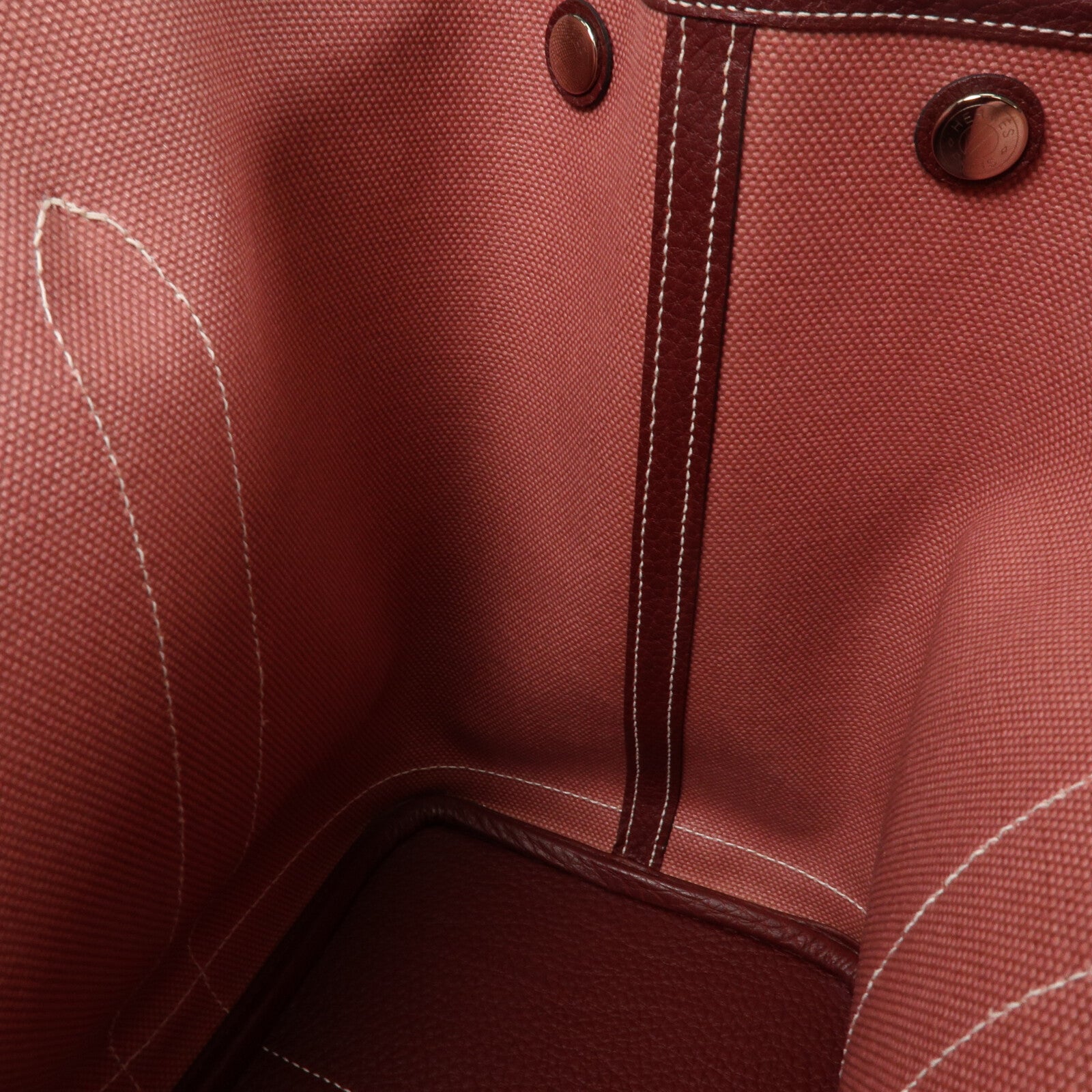 HERMES Negonda皮革/Toile帆布GardenParty 39手挽袋Rose Sakura/Rough H