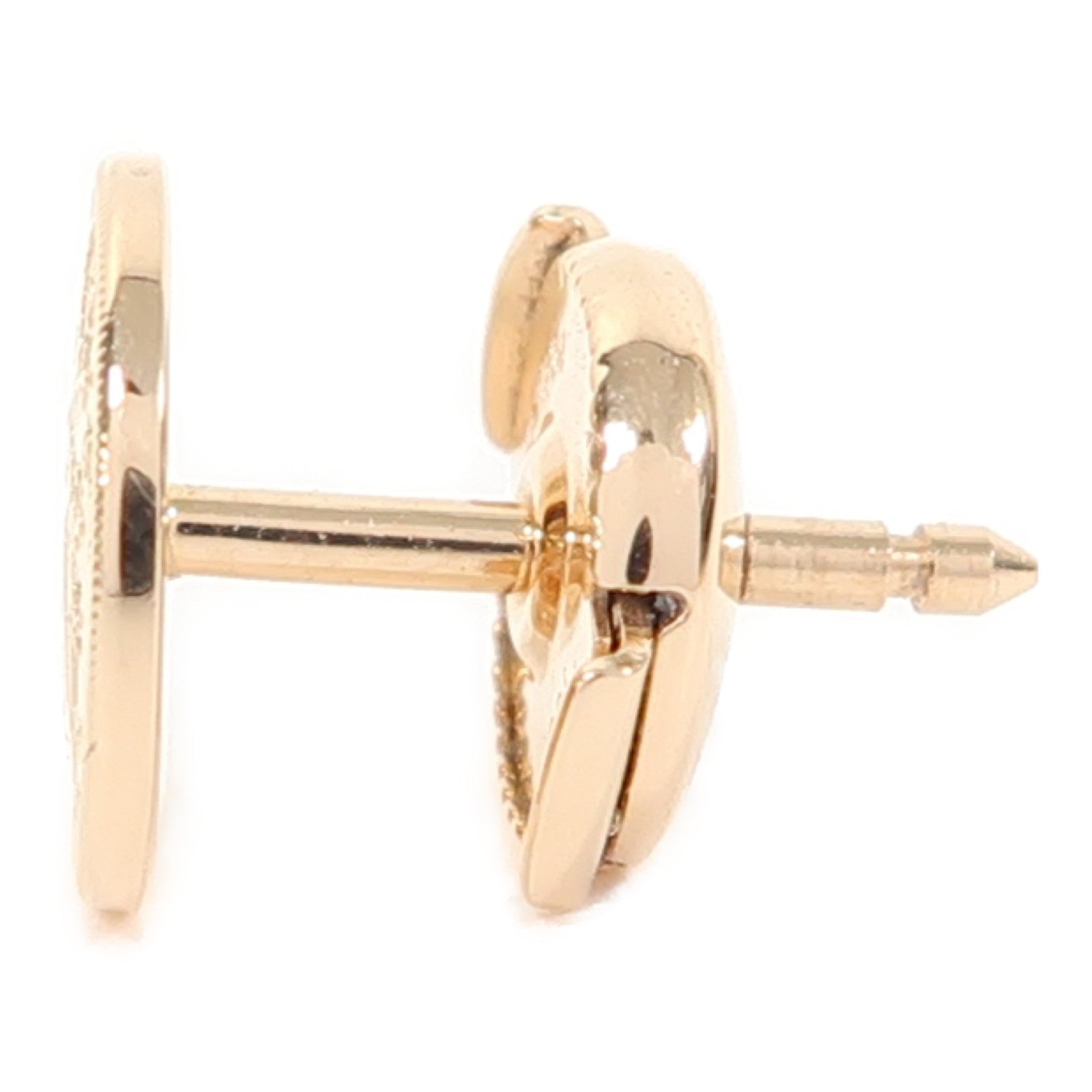 HERMES 18K玫瑰金Ex-Libris Earrings耳環
