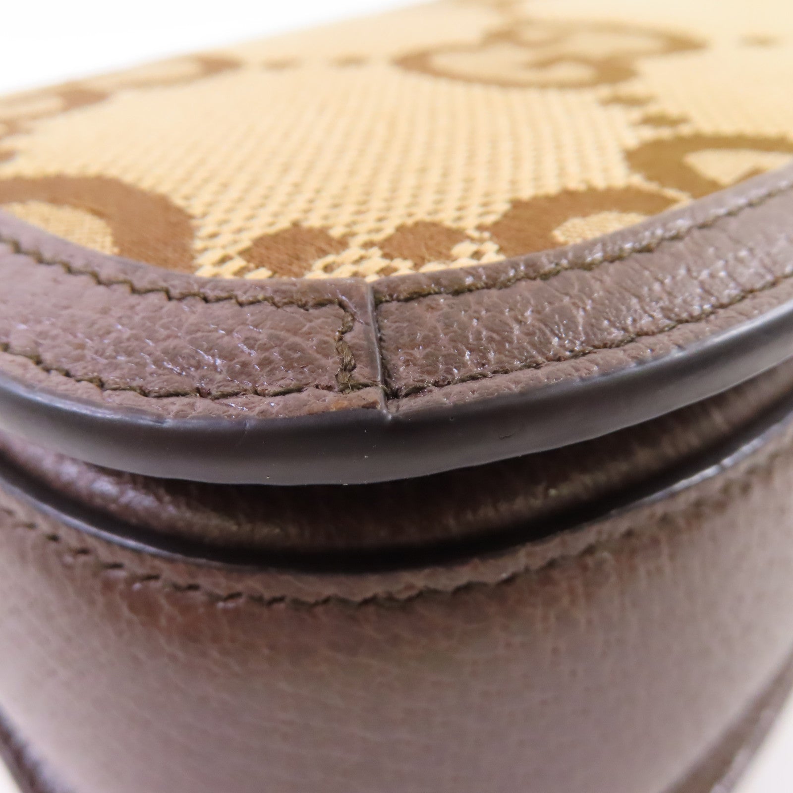 GUCCI GG帆布Bamboo 1947 2Way Shoulder Bag手挽肩背兩用袋啡色