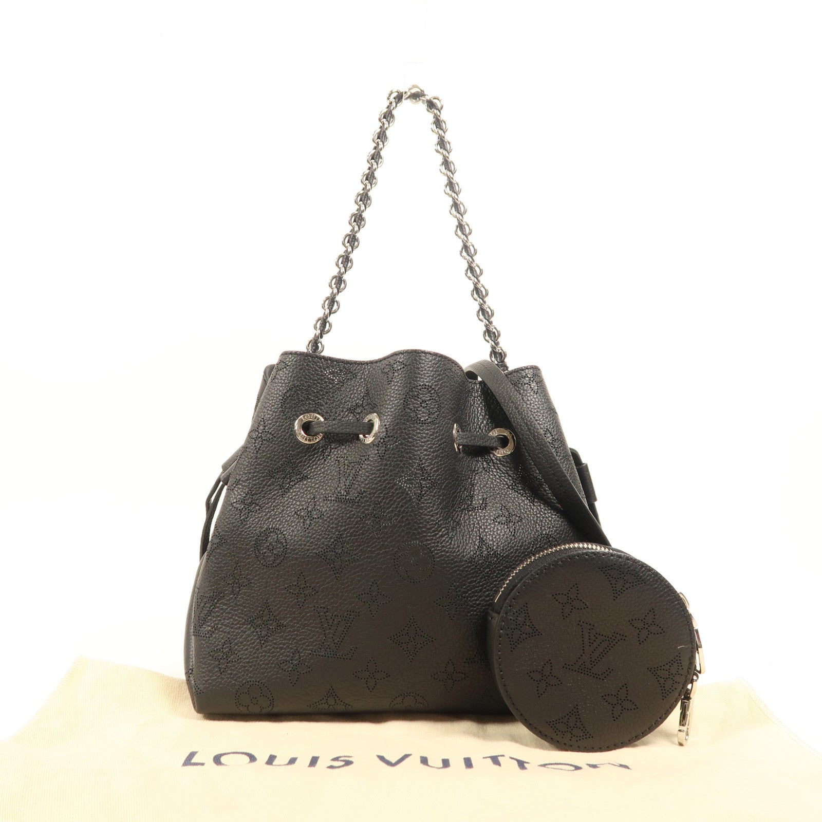 LOUIS VUITTON Mahina Bella銀扣手挽肩背兩用袋