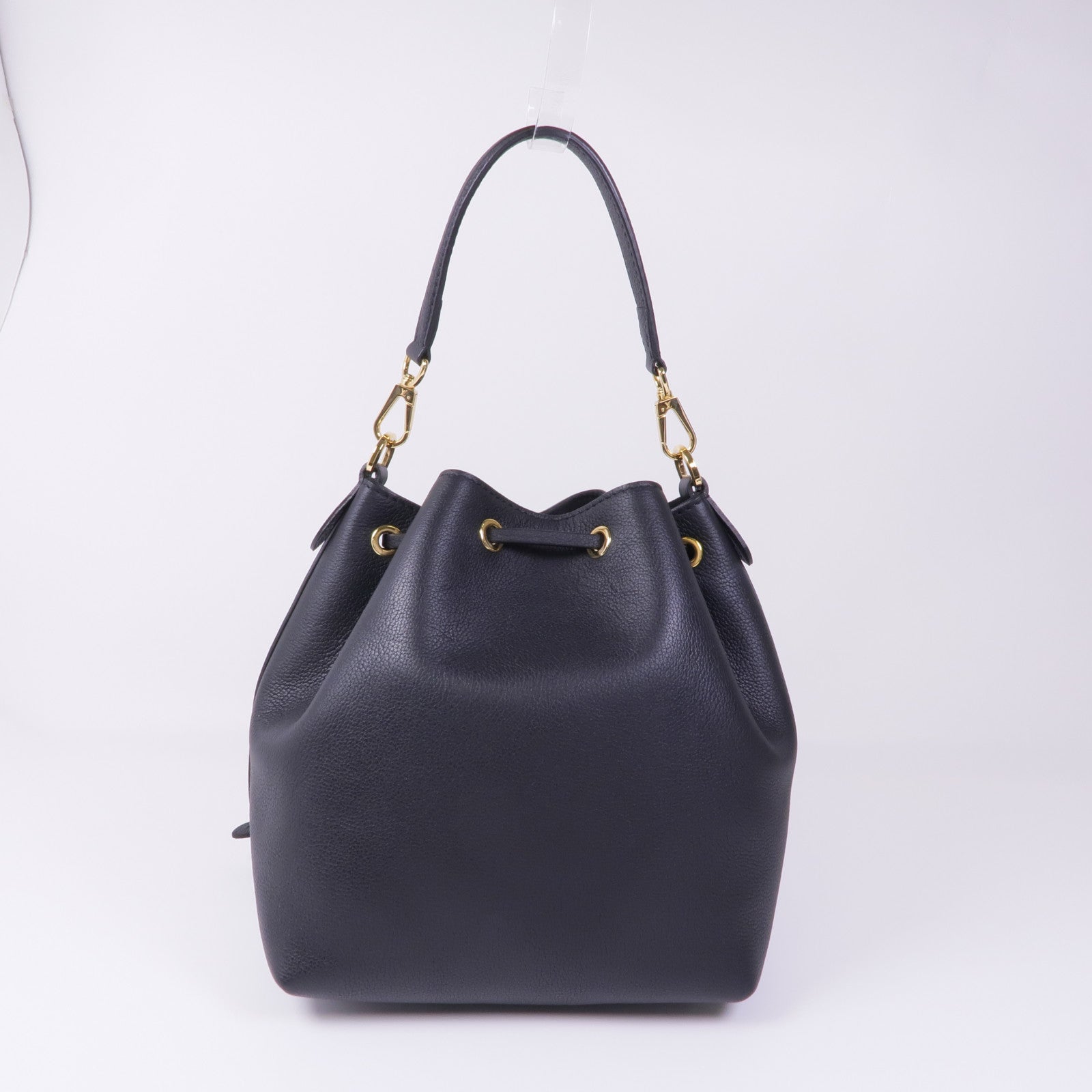 LOUIS VUITTON 牛皮皮革Lockme Bucket金扣手挽肩背兩用袋