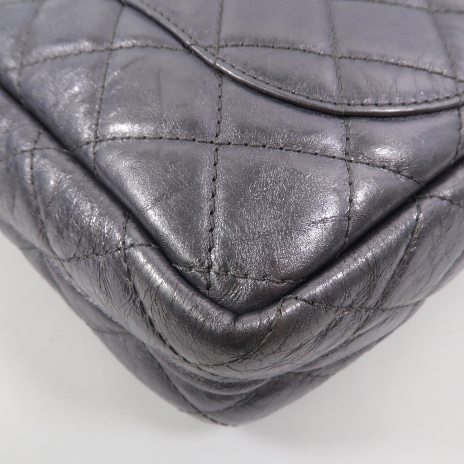 CHANEL 牛皮皮革2.55鏈帶肩背袋