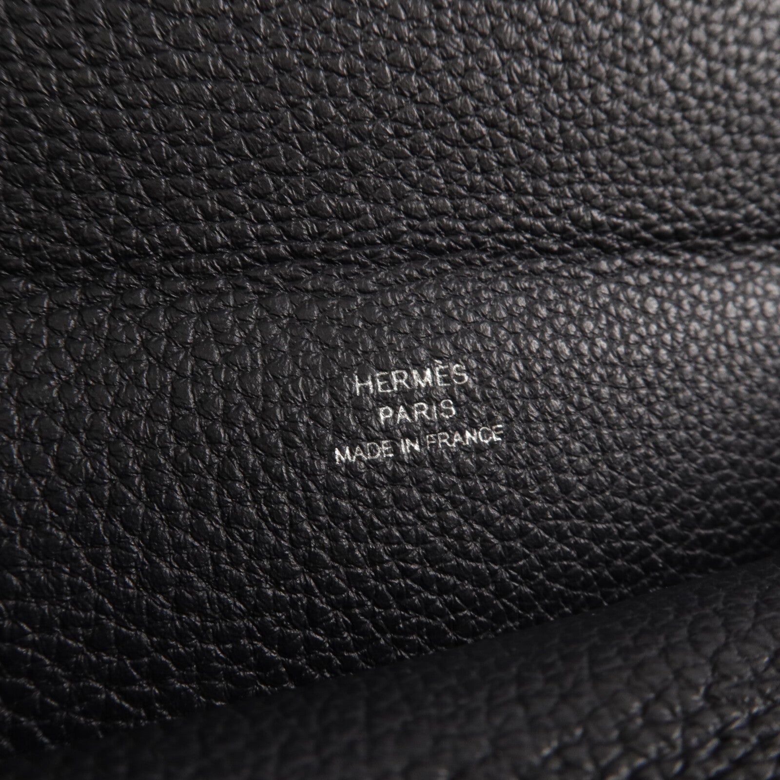 HERMES Togo皮革Videpoches肩背袋Noir