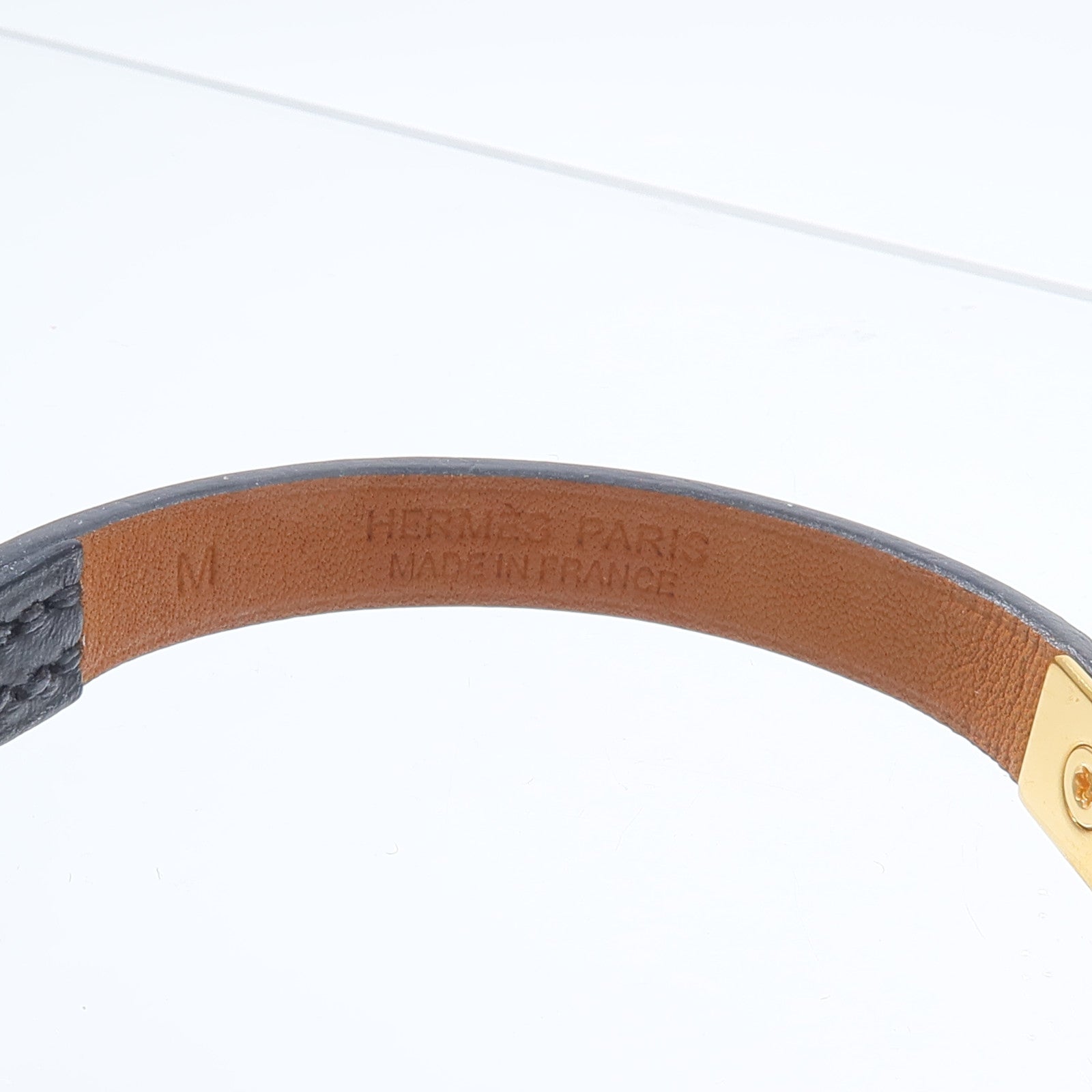 HERMES Chamonix皮革Micro Kelly Bracelet手鏈Noir