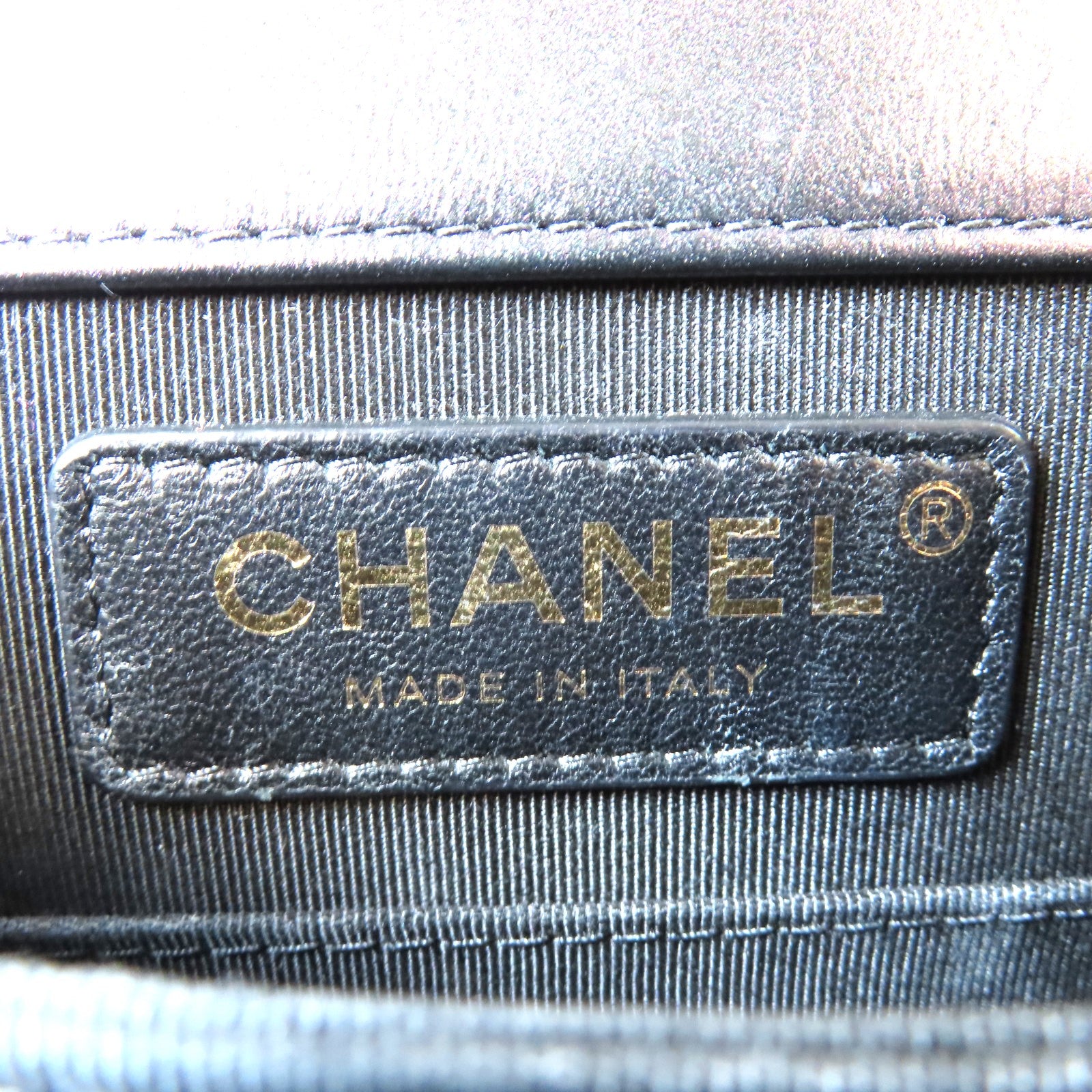 CHANEL 【激減優惠】菱格牛皮皮革Boy Chain Shoulder Bag金扣鏈帶肩背袋紫色