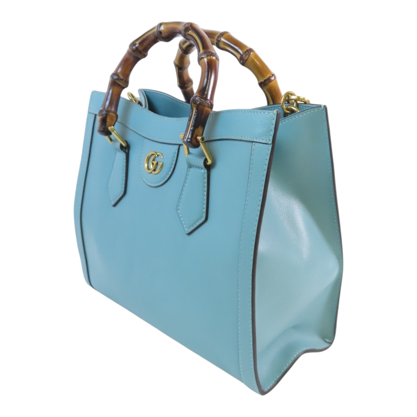 GUCCI 牛皮皮革Diana Small Tote金扣手挽肩背袋兩用袋