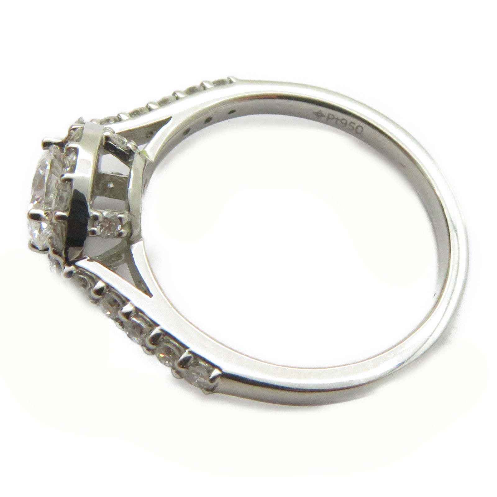 JEWELRY 18K白金Diamond Ring 0.5ct/0.411ct鑽石戒指US#6.75
