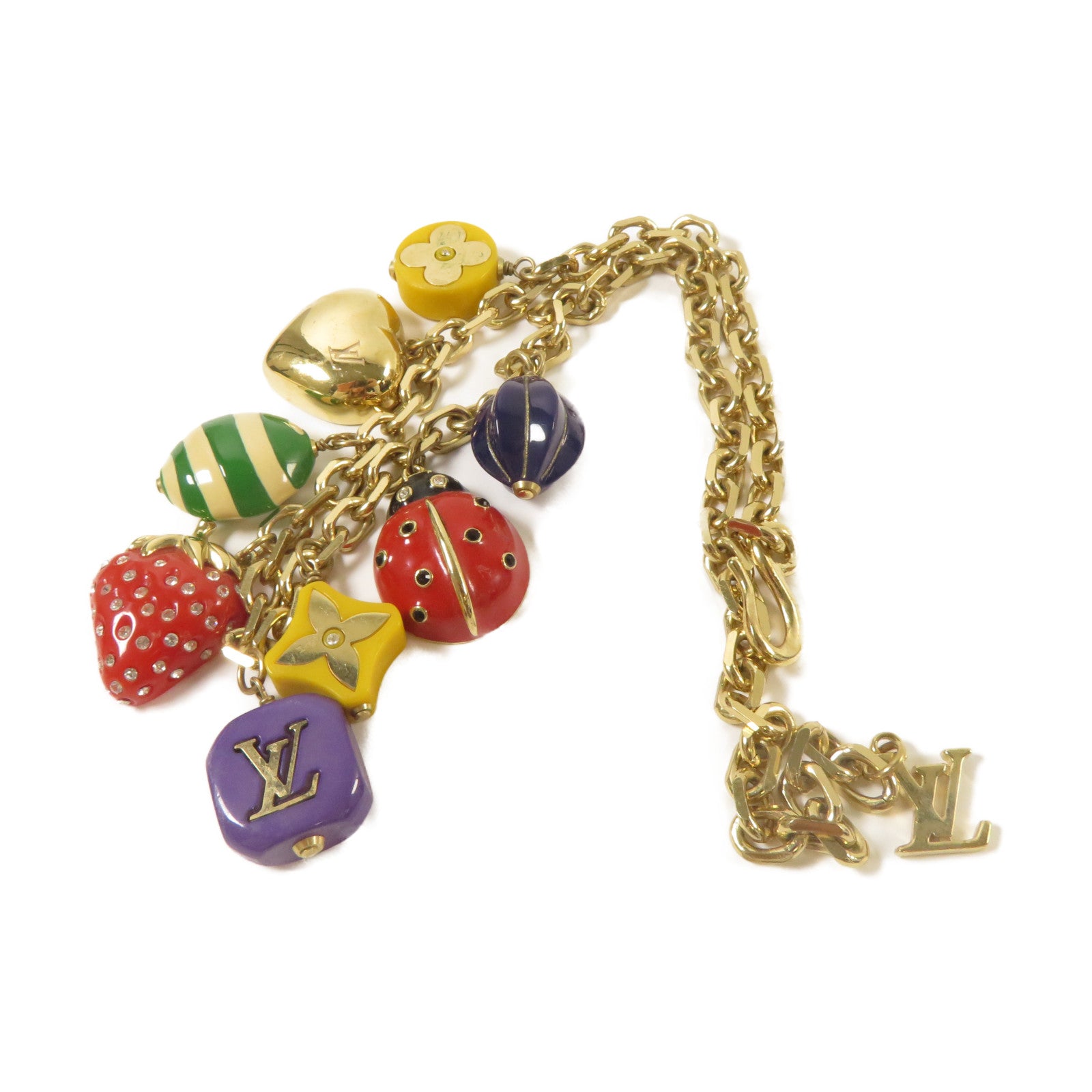 LOUIS VUITTON 【激減優惠】PVC/金屬Necklace彩色/金色