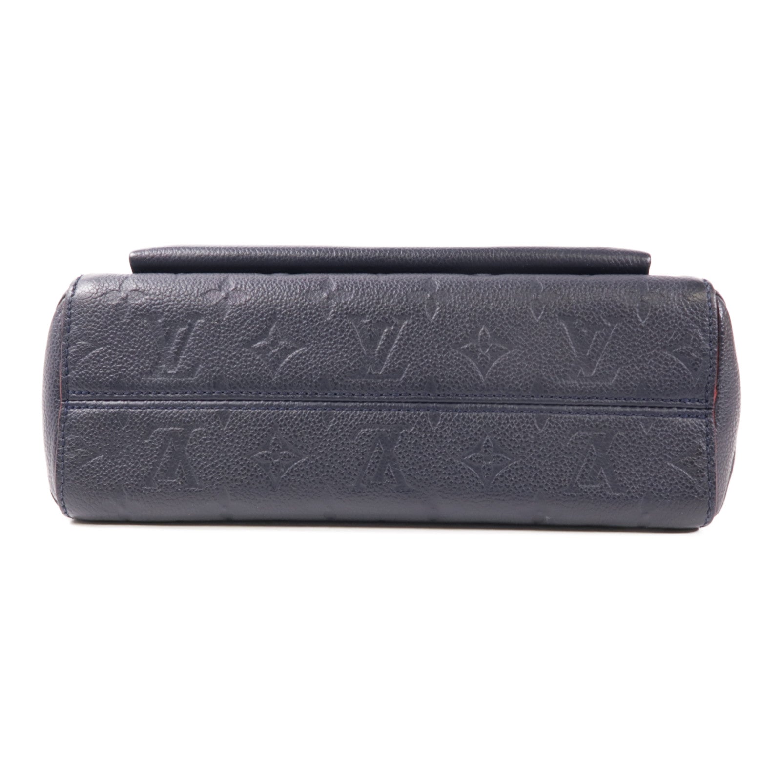 LOUIS VUITTON Monogram Empreinte Vavin PM金扣肩背袋深藍色