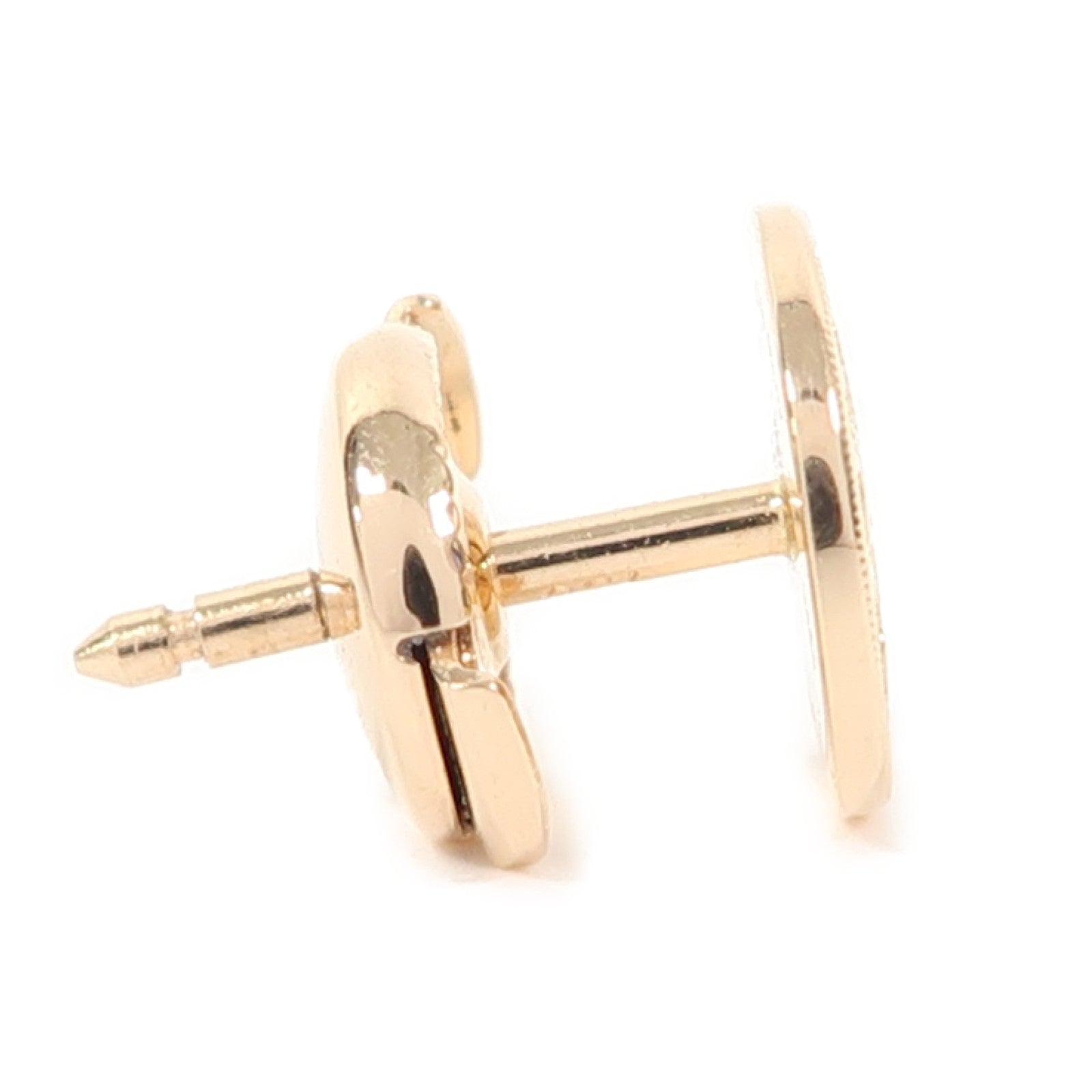 HERMES 18K玫瑰金Ex-Libris Earrings耳環