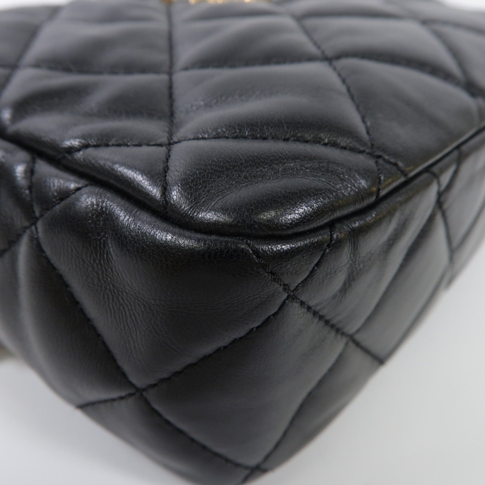 CHANEL 羊皮皮革Chain Shoulder Bag金扣鏈帶肩背袋
