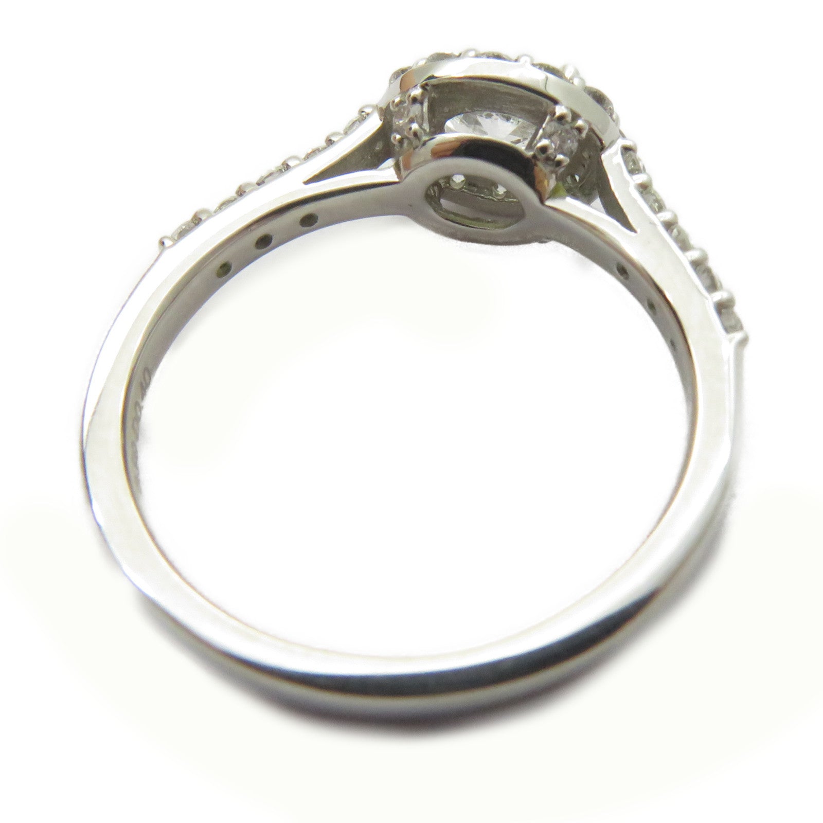 JEWELRY 18K白金Diamond Ring 0.5ct/0.411ct鑽石戒指US#6.75