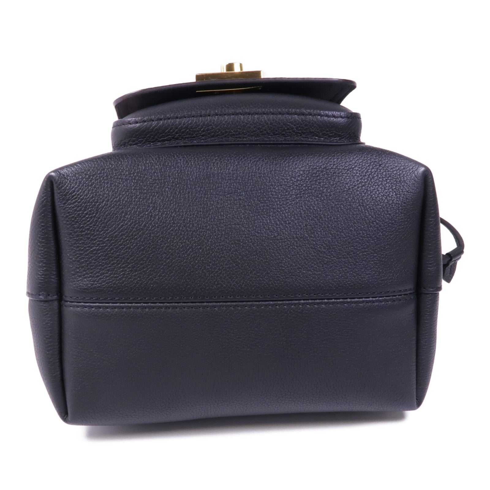 LOUIS VUITTON 牛皮皮革Lockme Bucket金扣手挽肩背兩用袋