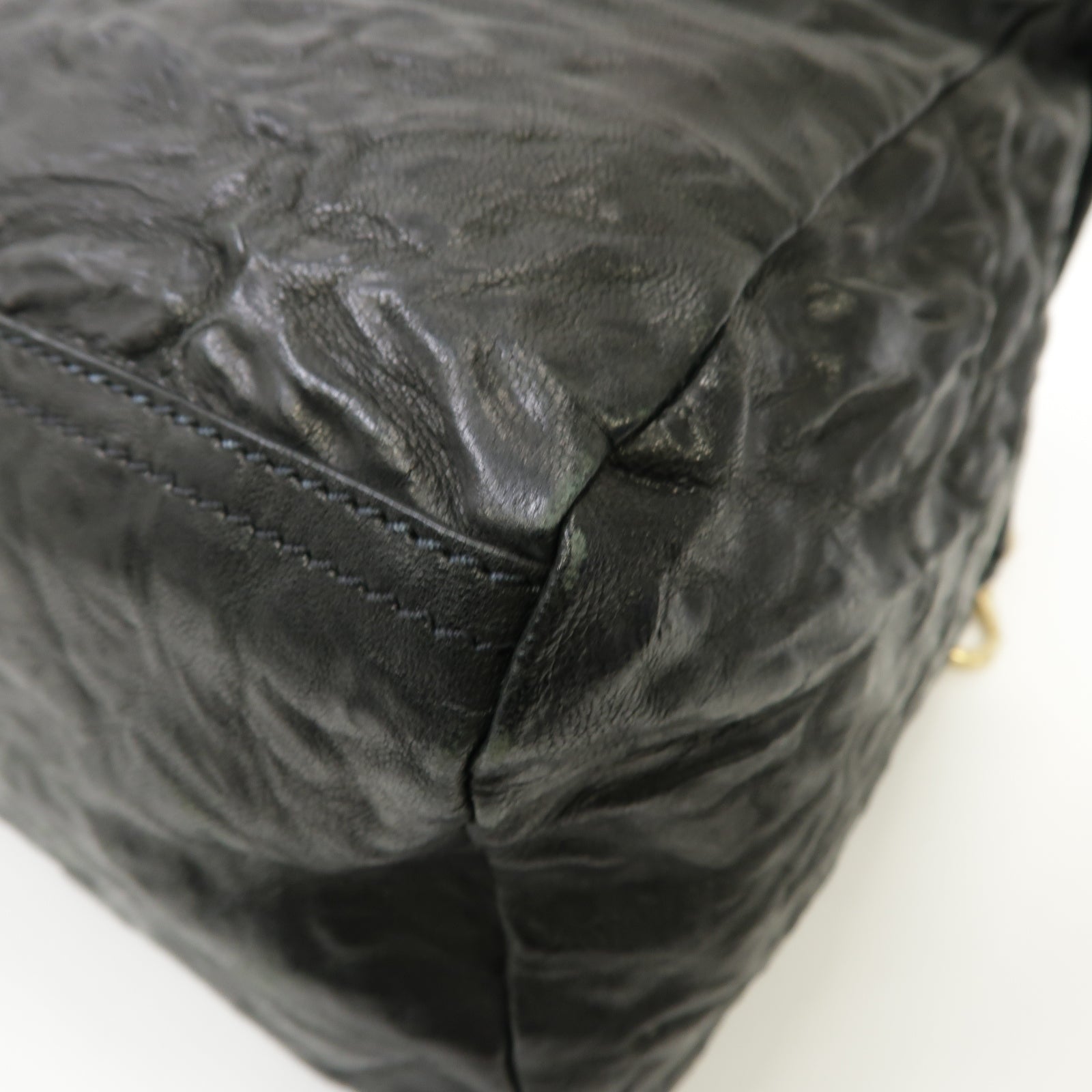 GIVENCHY 【清倉大減價】牛皮皮革Pandora Shoulder Bag金扣手挽肩背兩用袋黑色