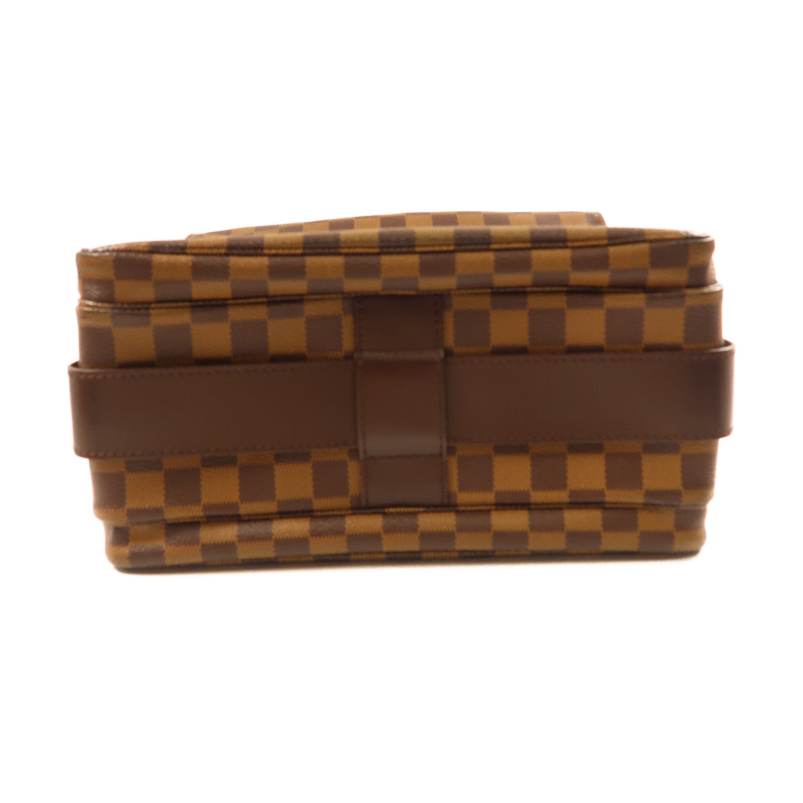 LOUIS VUITTON Damier Naviglio金扣肩背袋啡色