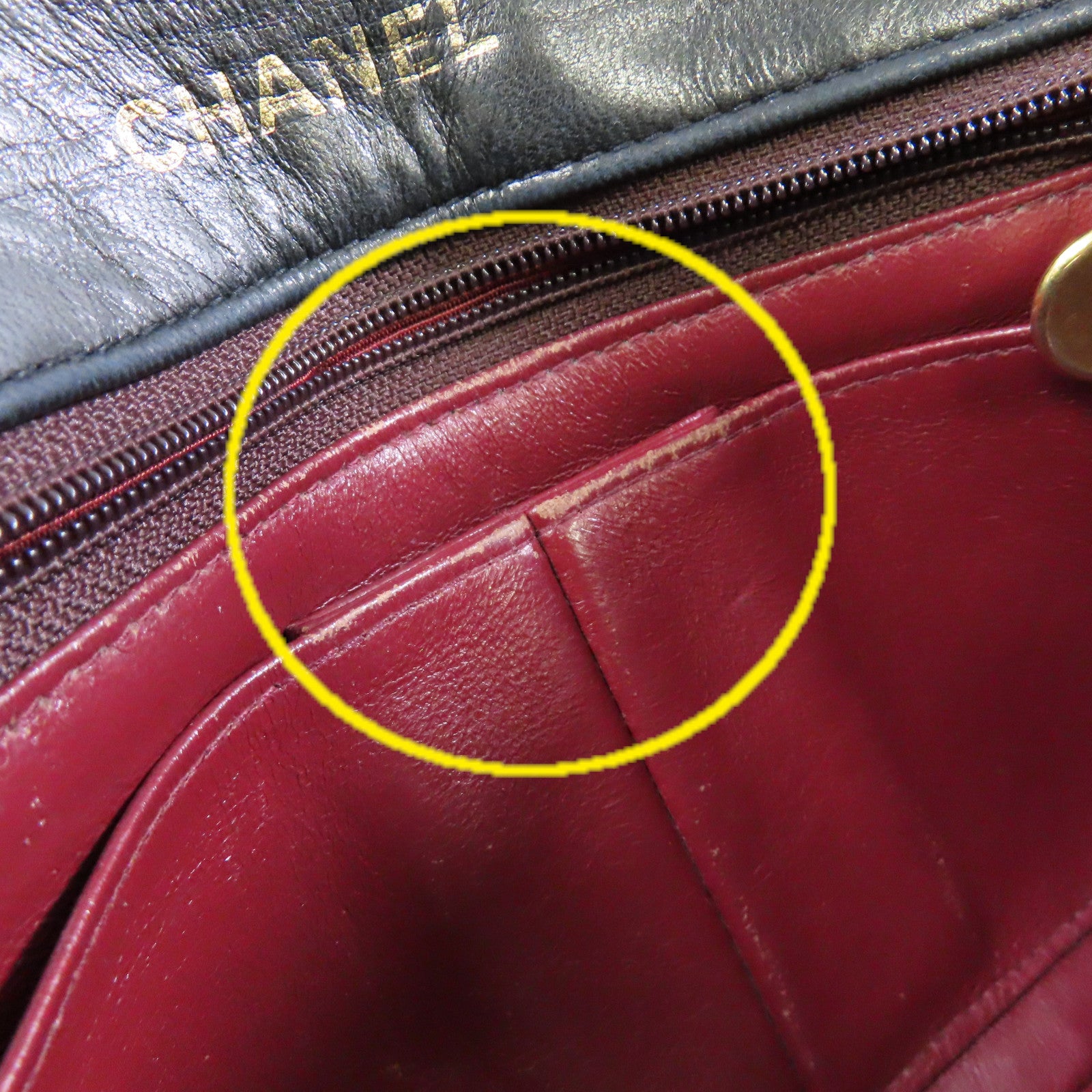 CHANEL 菱格羊皮皮革Vintage Classic Chain Shoulder Bag金扣鏈帶肩背袋黑色