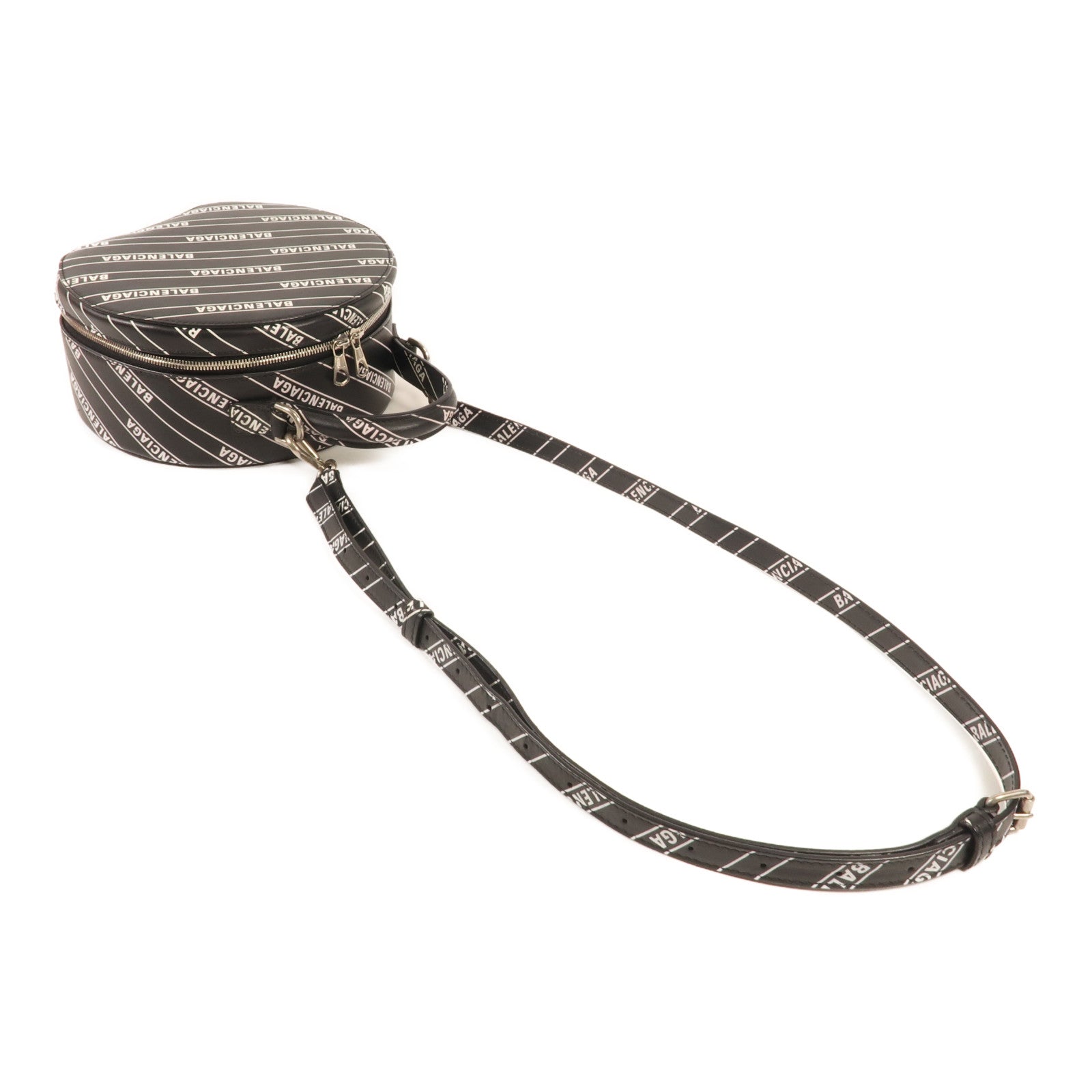 BALENCIAGA 牛皮皮革Shoulder Bag銀扣手挽肩背兩用袋