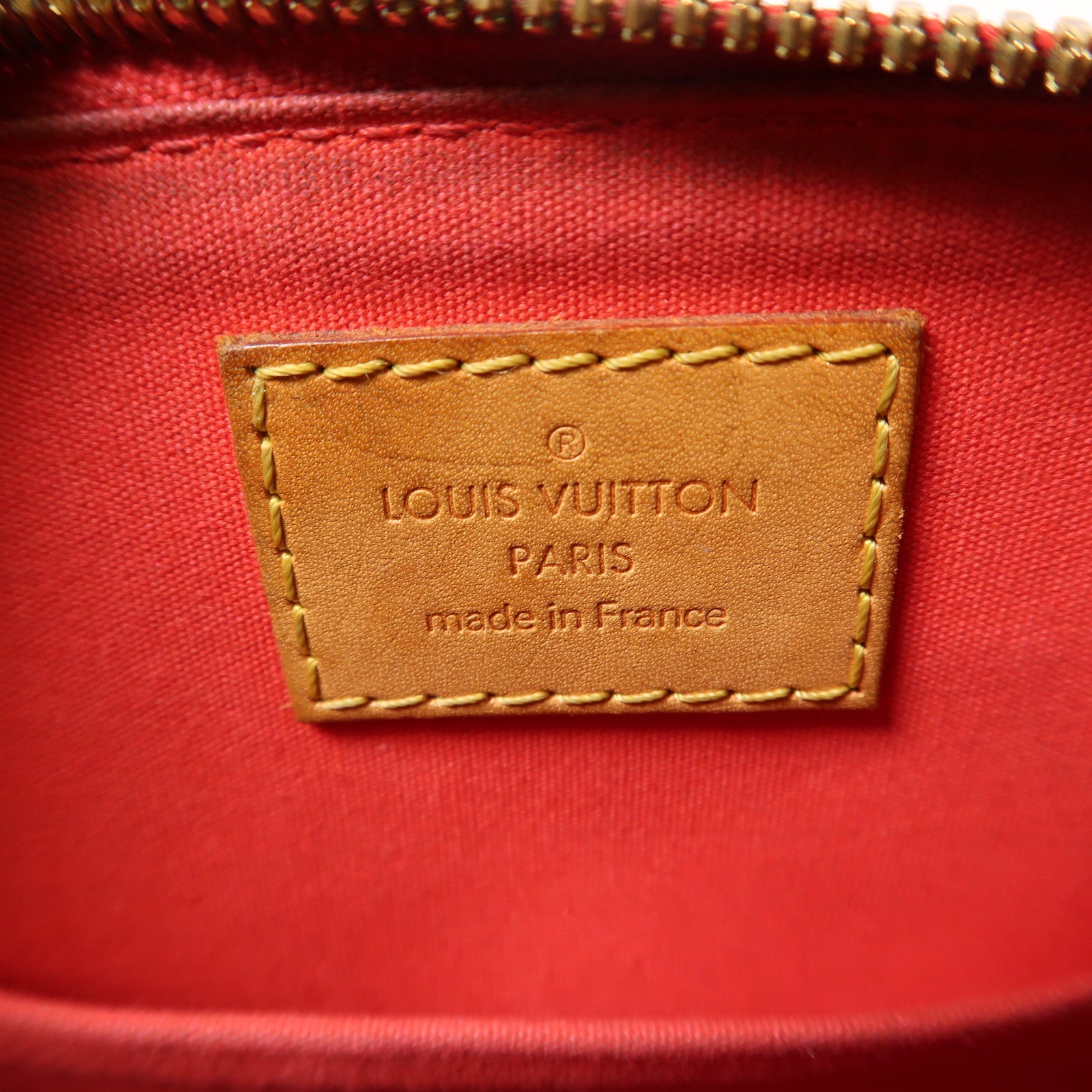 LOUIS VUITTON Monogram Vernis Alma BB金扣手挽肩背兩用袋