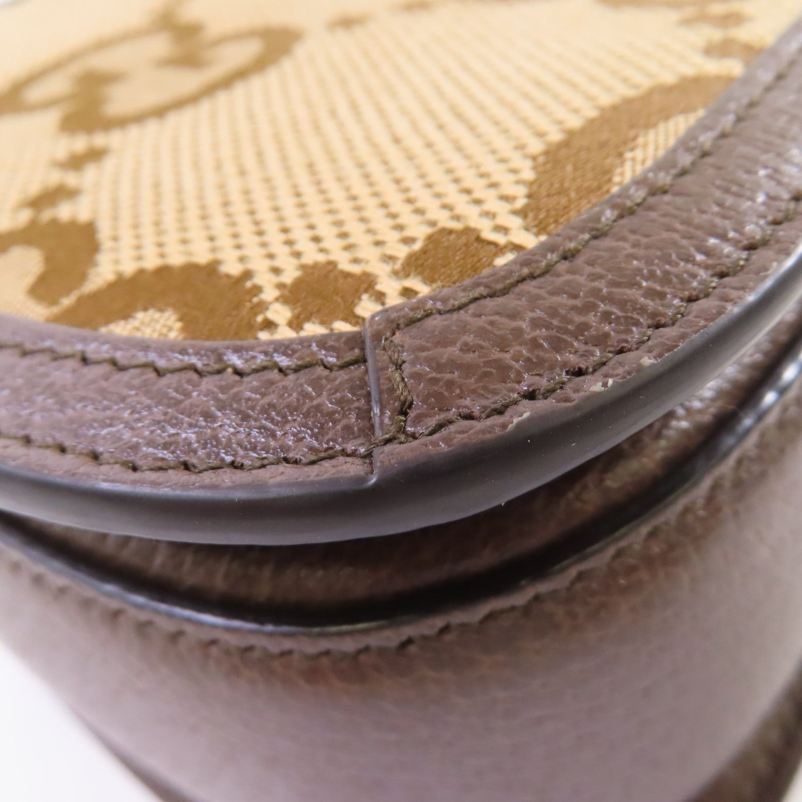 GUCCI GG帆布Bamboo 1947 2Way Shoulder Bag手挽肩背兩用袋啡色
