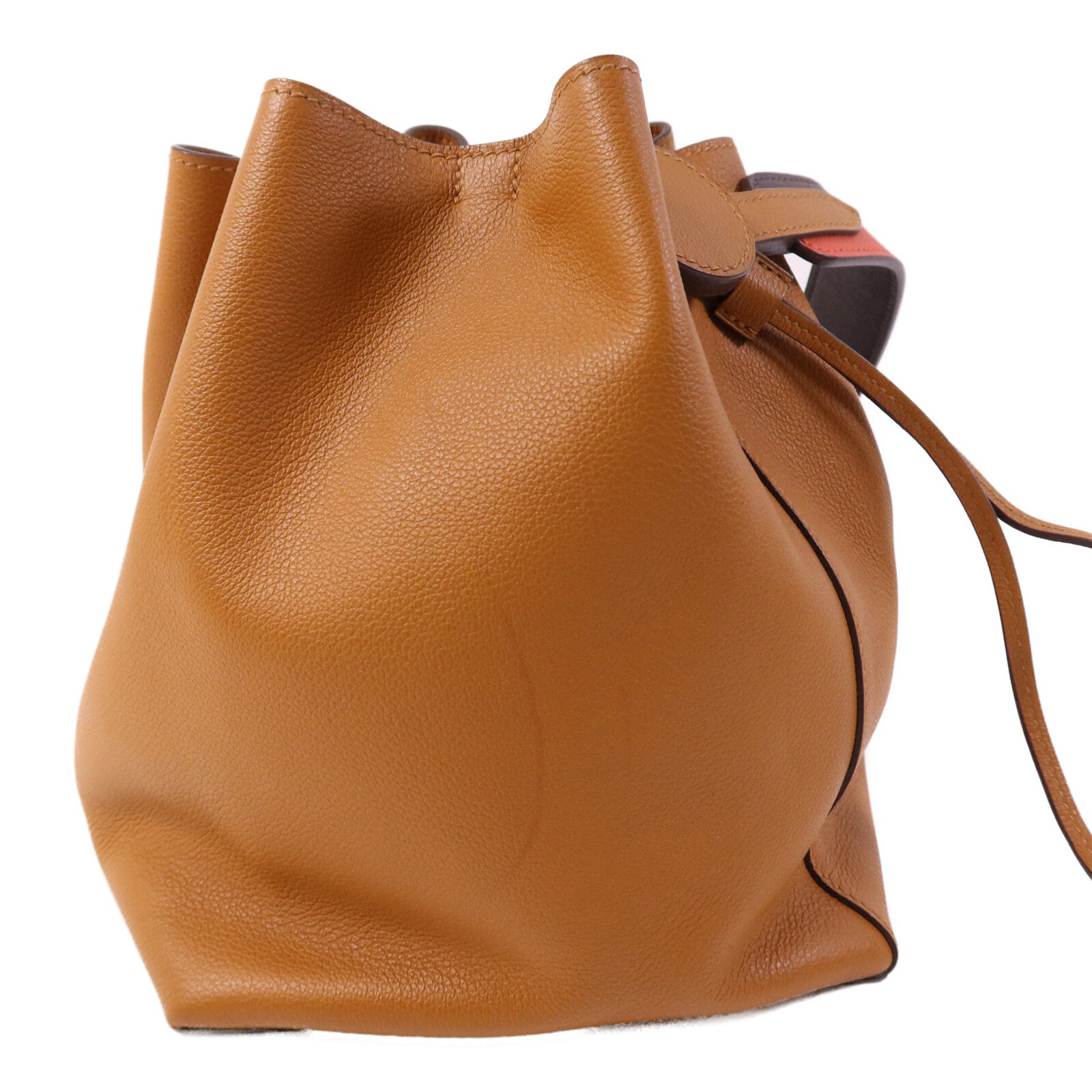 HERMES Evercolor皮革Licol 17肩背袋Toffee