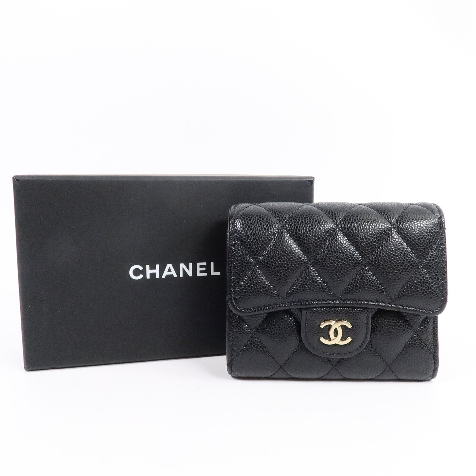 CHANEL 牛皮皮革Classic Flap Wallet錢包
