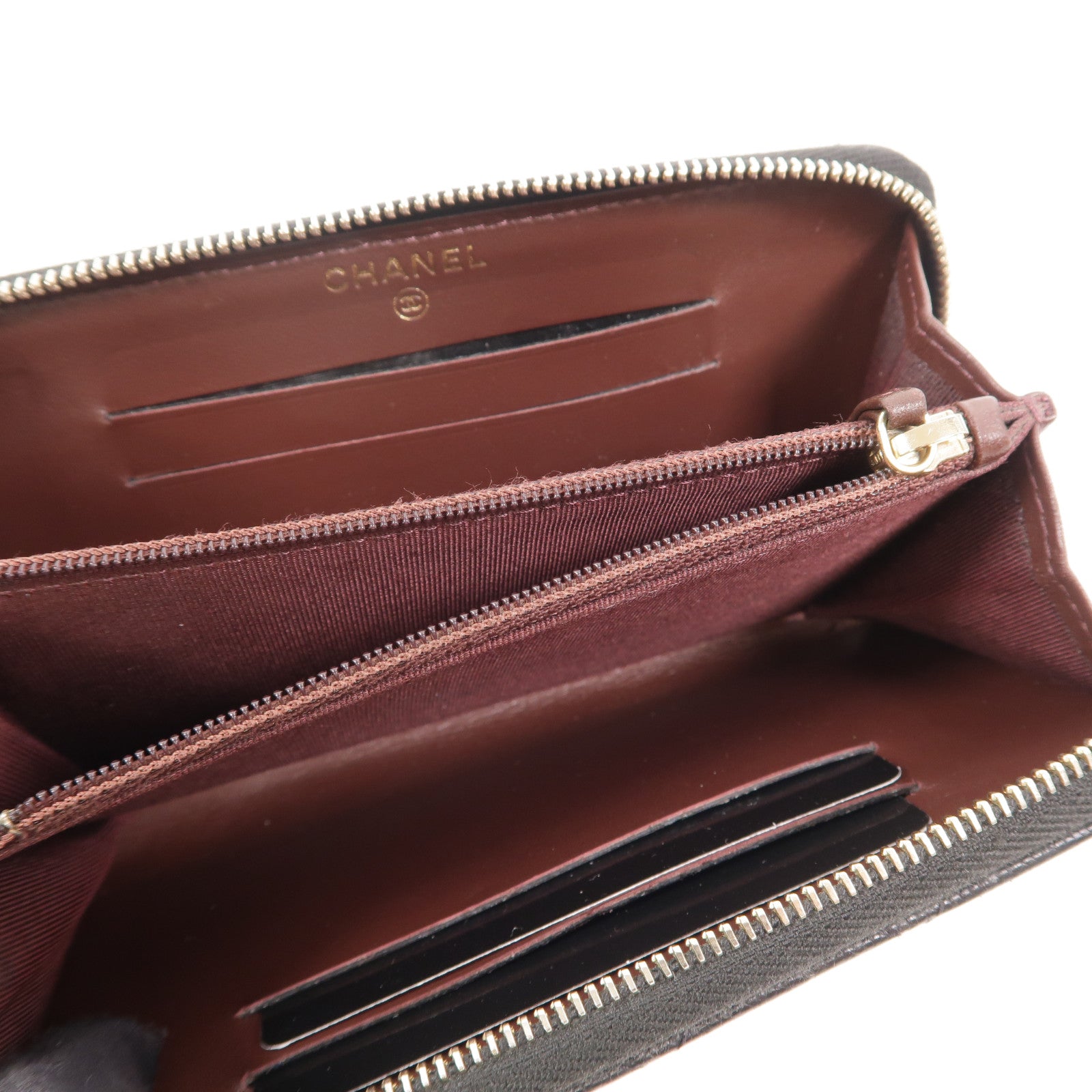 CHANEL 牛皮皮革Classic Medium Zipped Wallet長錢包