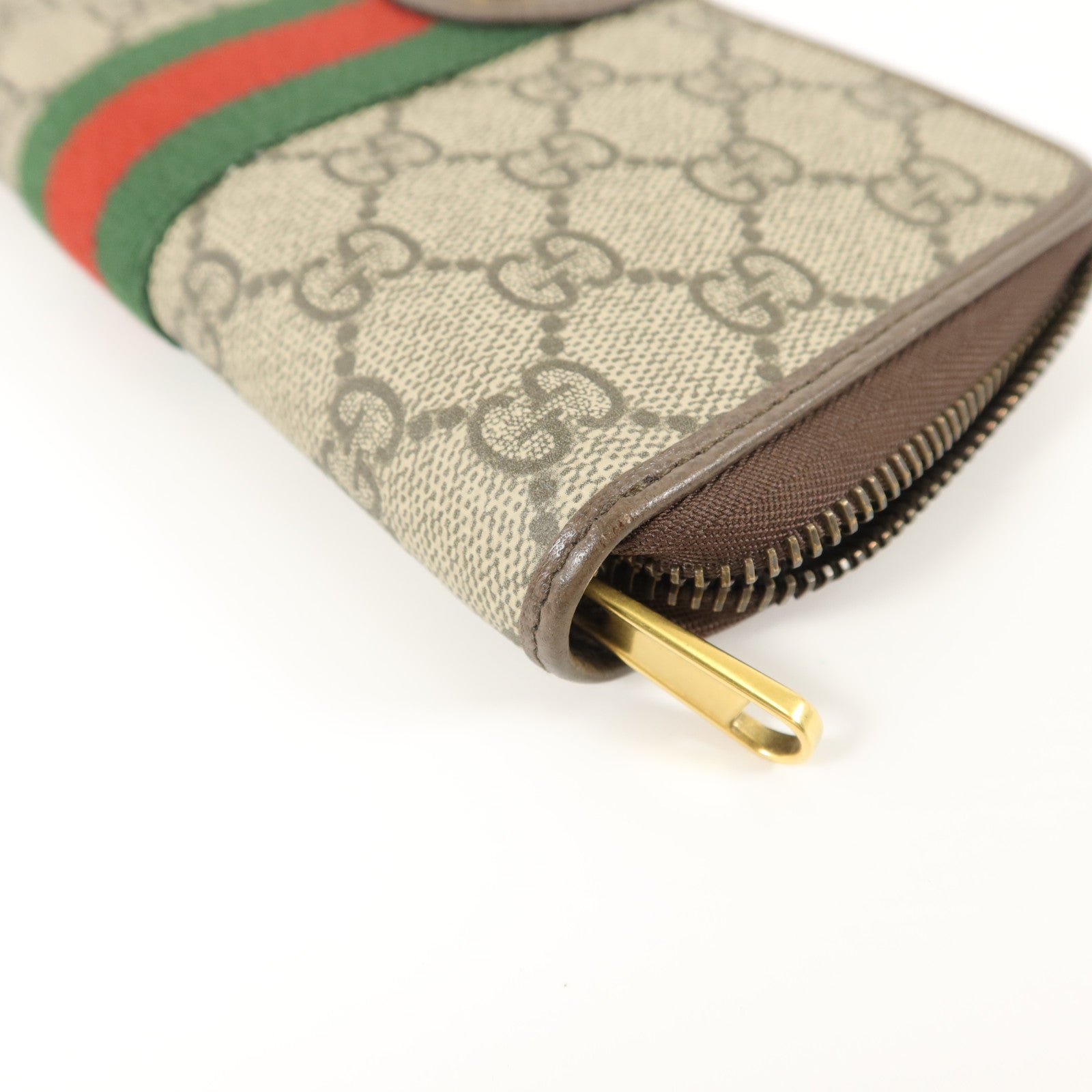 GUCCI 塗層帆布Zipper Long Wallet長錢包