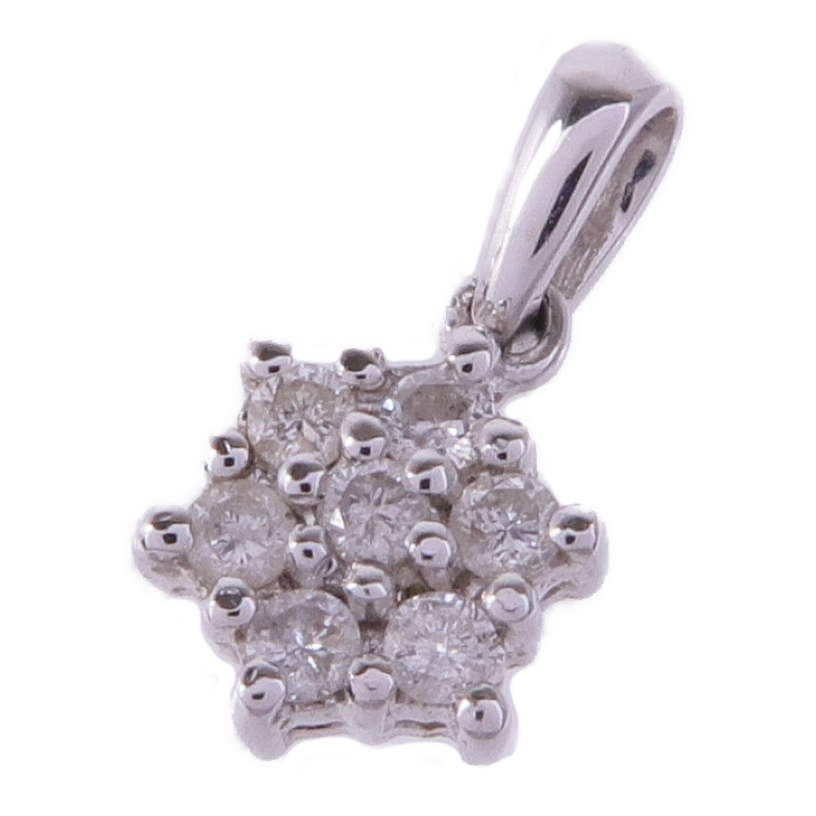 JEWELRY 18K白金Diamond Pendant Top鑽石吊墜