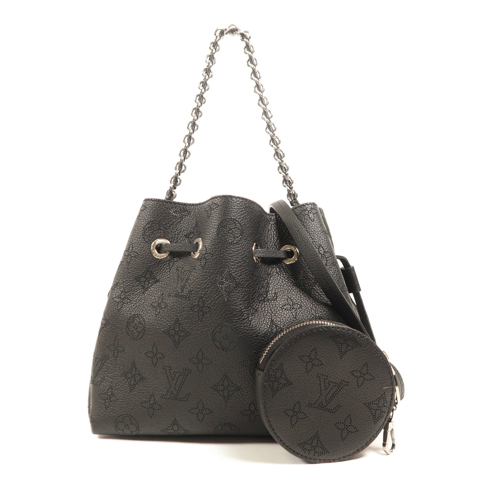 LOUIS VUITTON Mahina Bella銀扣手挽肩背兩用袋