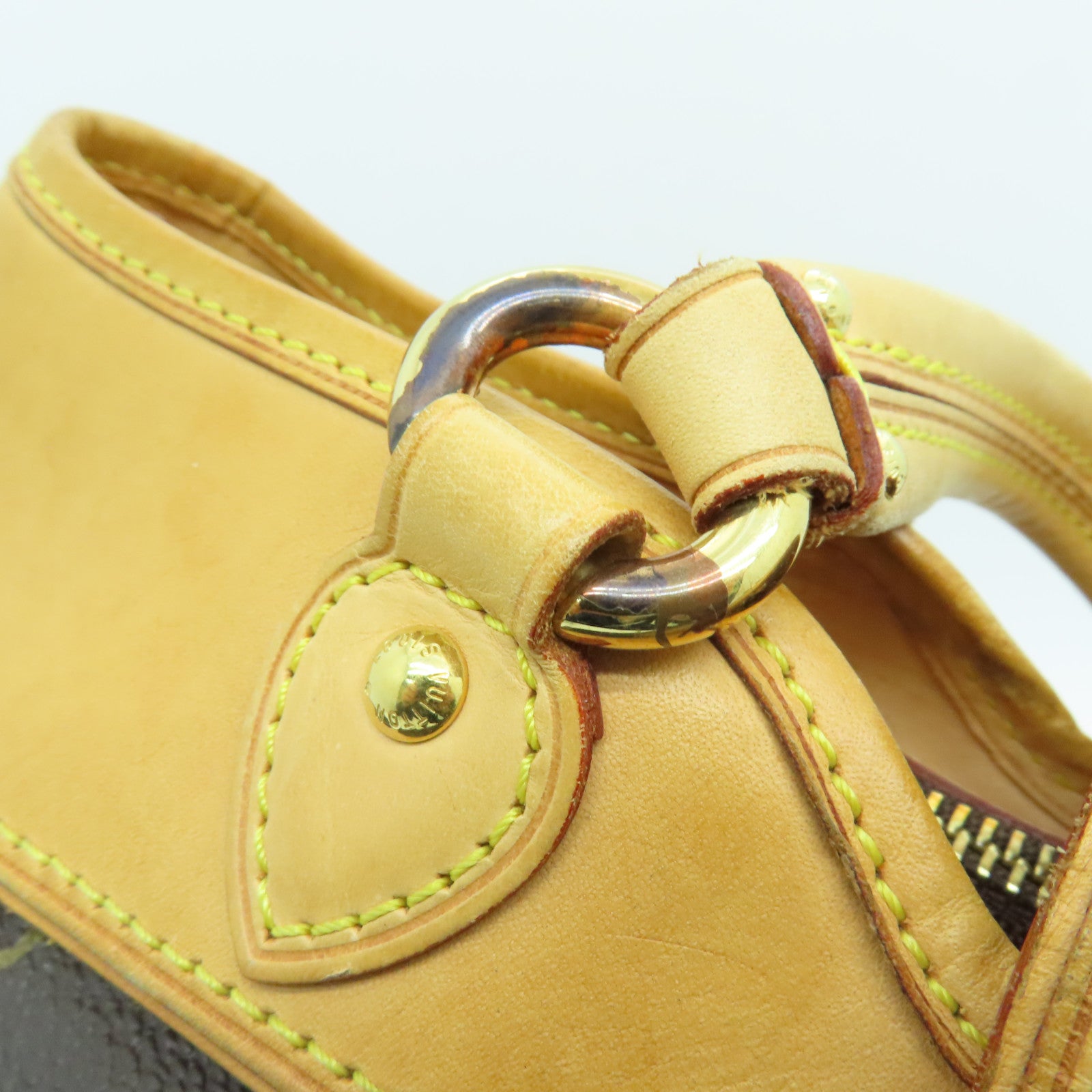 LOUIS VUITTON 【激減優惠】Monogram Boetie MM金扣手挽袋啡色