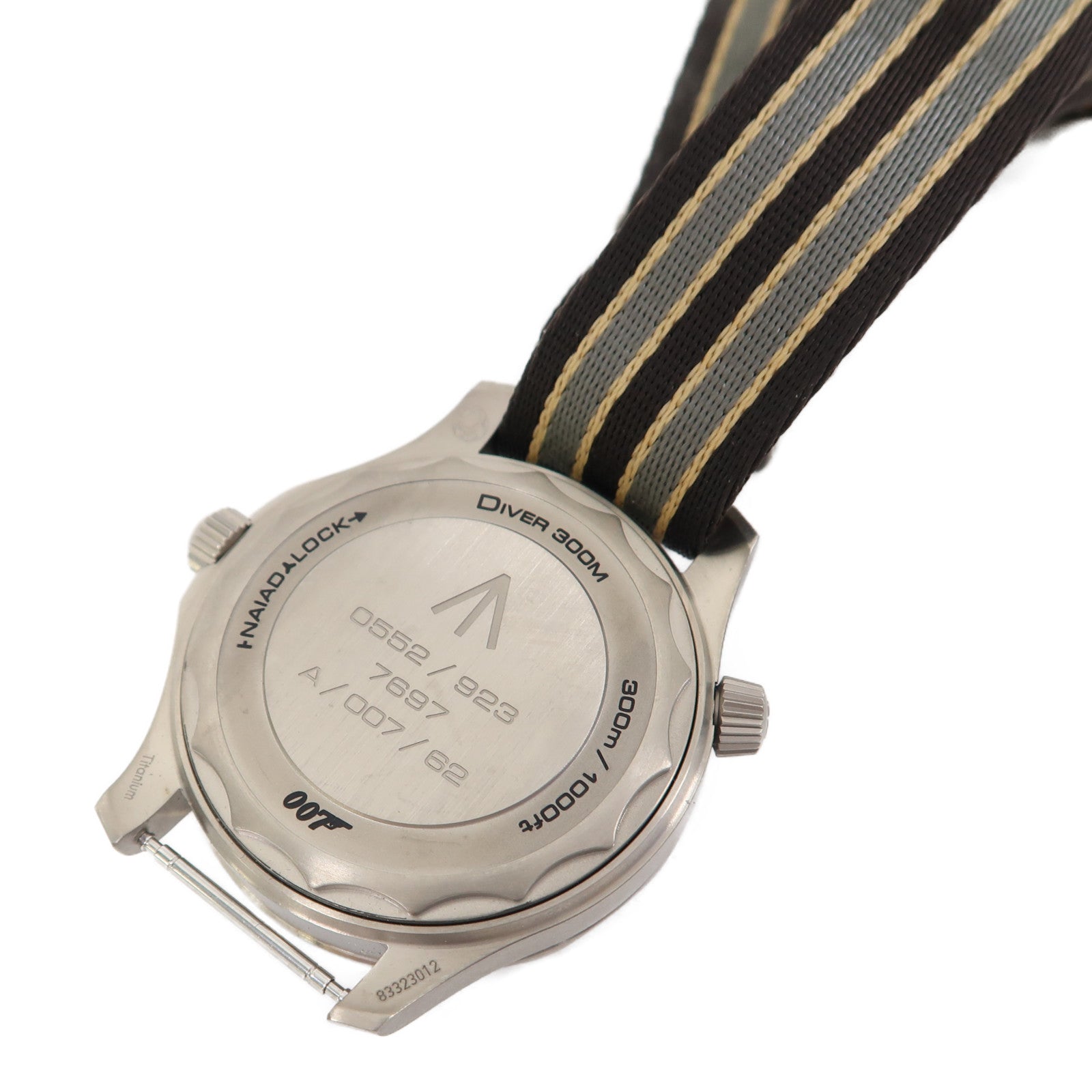 OMEGA Seamaster Diver 300M鈦金屬/Nato錶帶手錶自動機芯黑色
