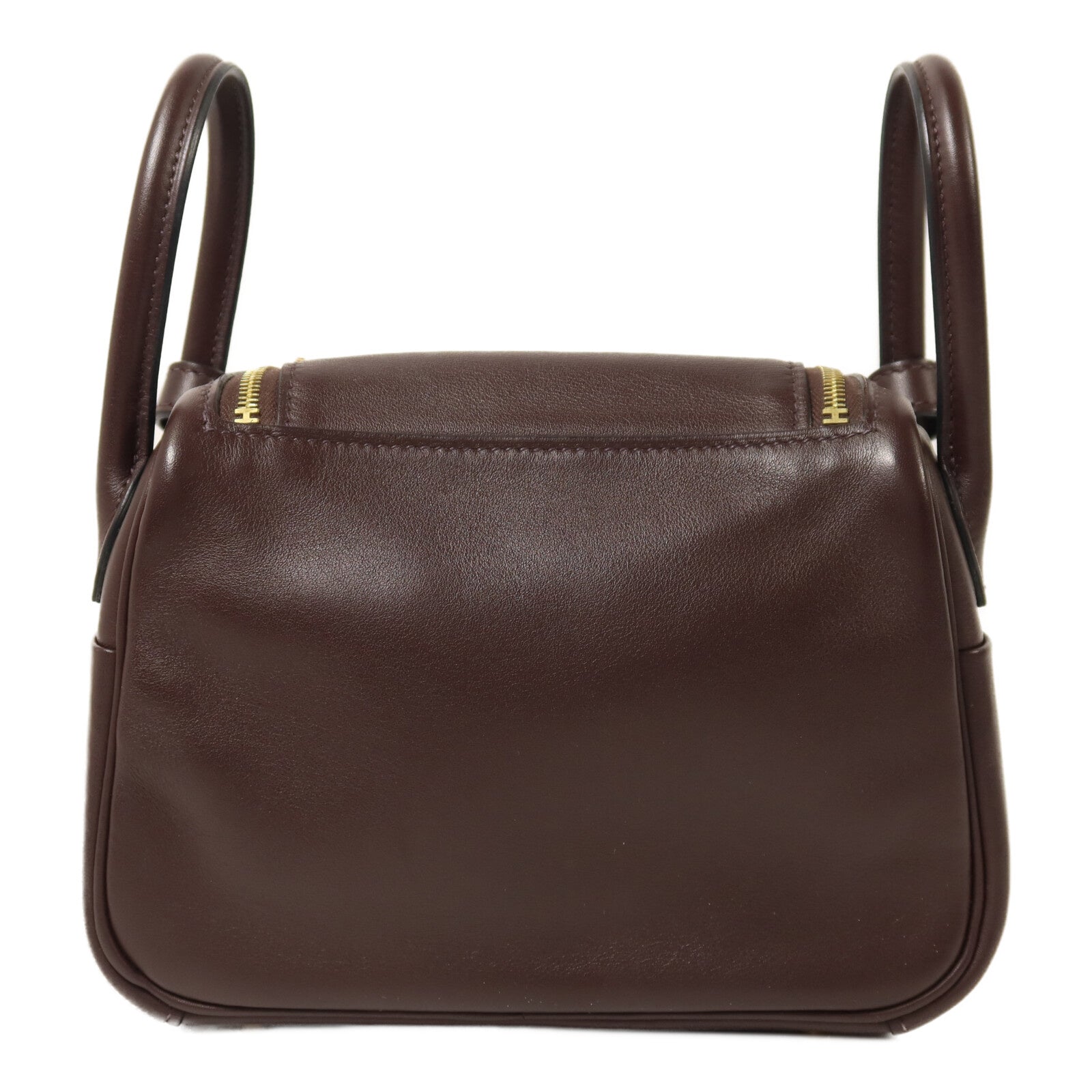 HERMES Swift皮革Mini Lindy手挽肩背兩用袋Rouge Sellier