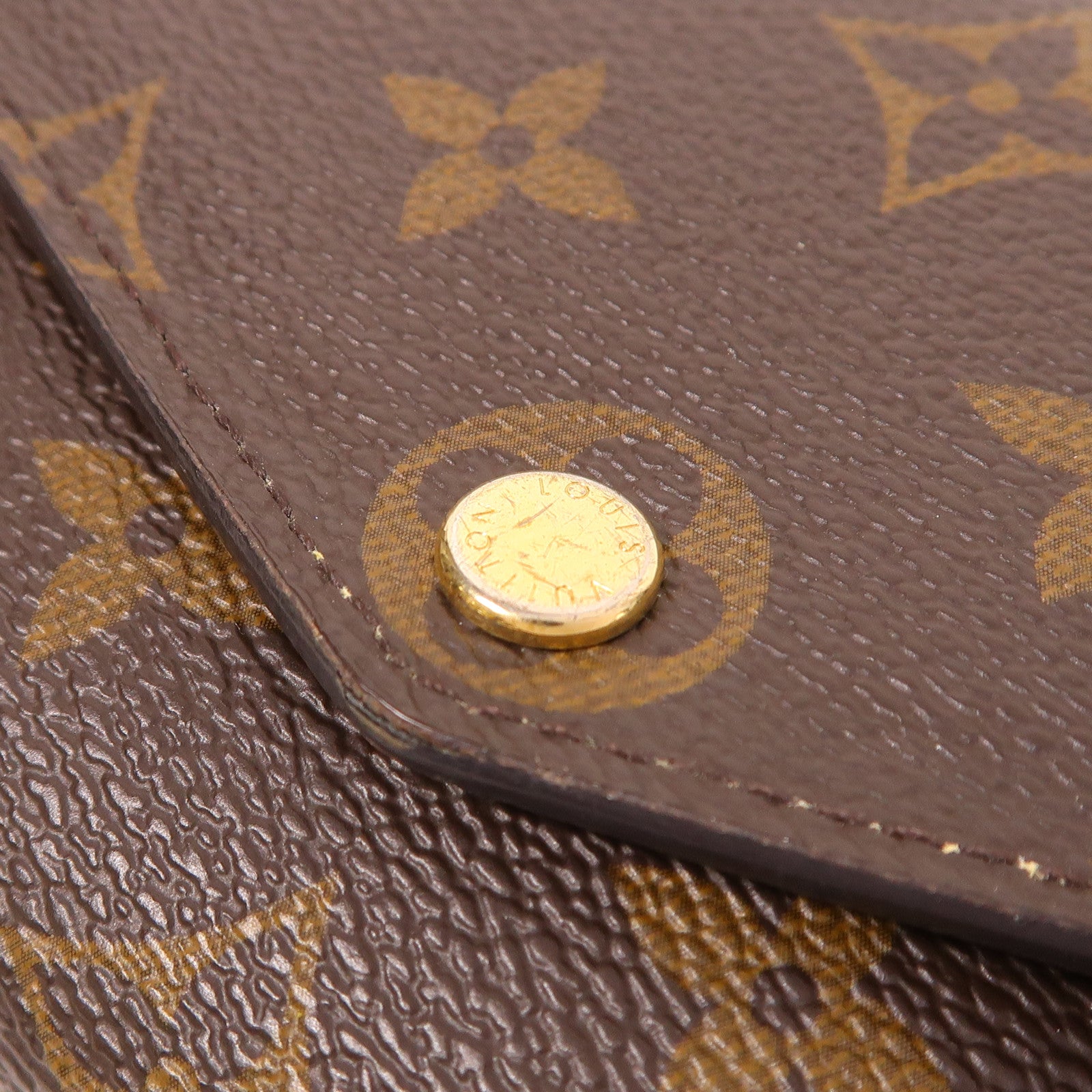 LOUIS VUITTON LV GHW Sarah Long Wallet M62234 Monogram Brown