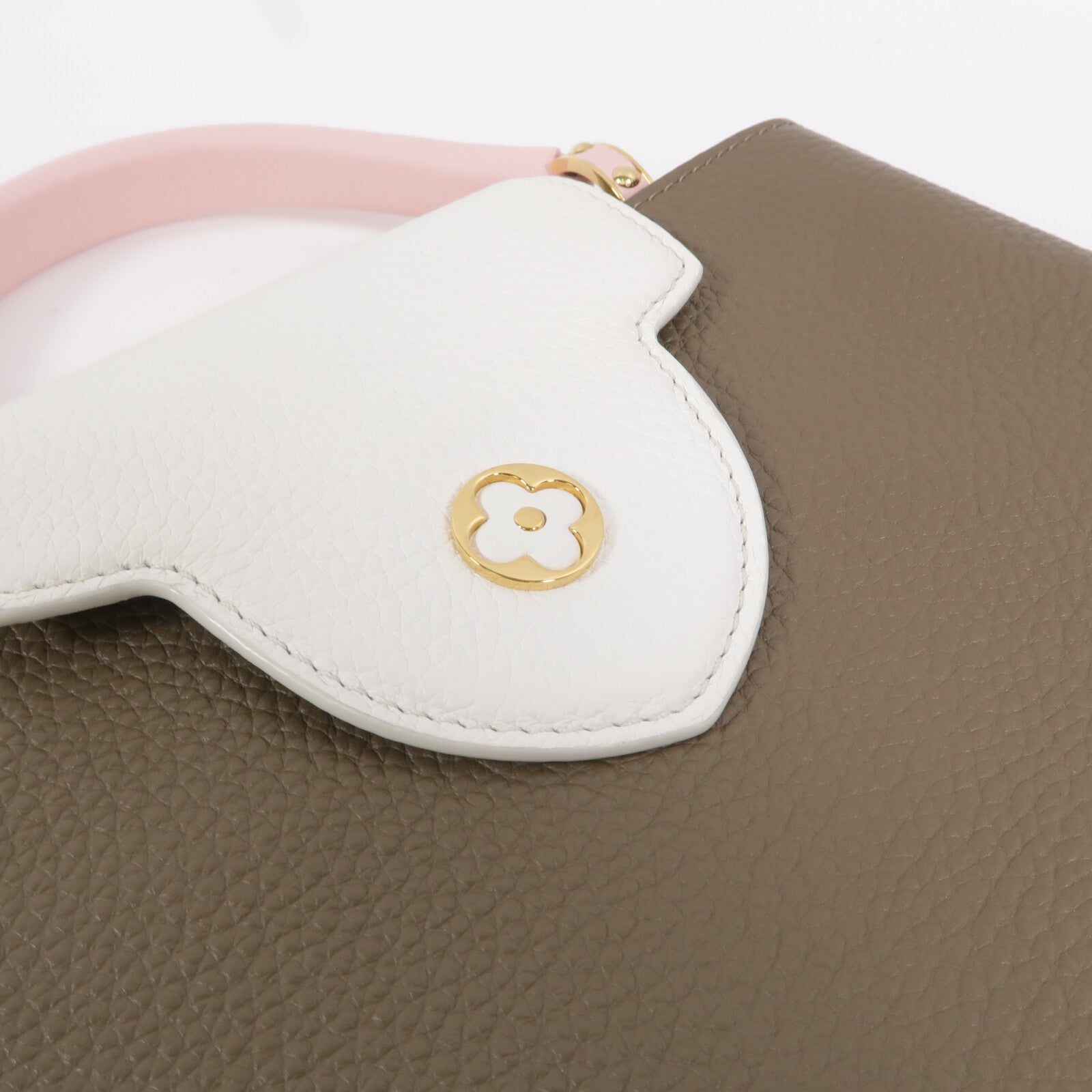 LOUIS VUITTON 牛皮皮革Capucines BB手挽肩背兩用袋