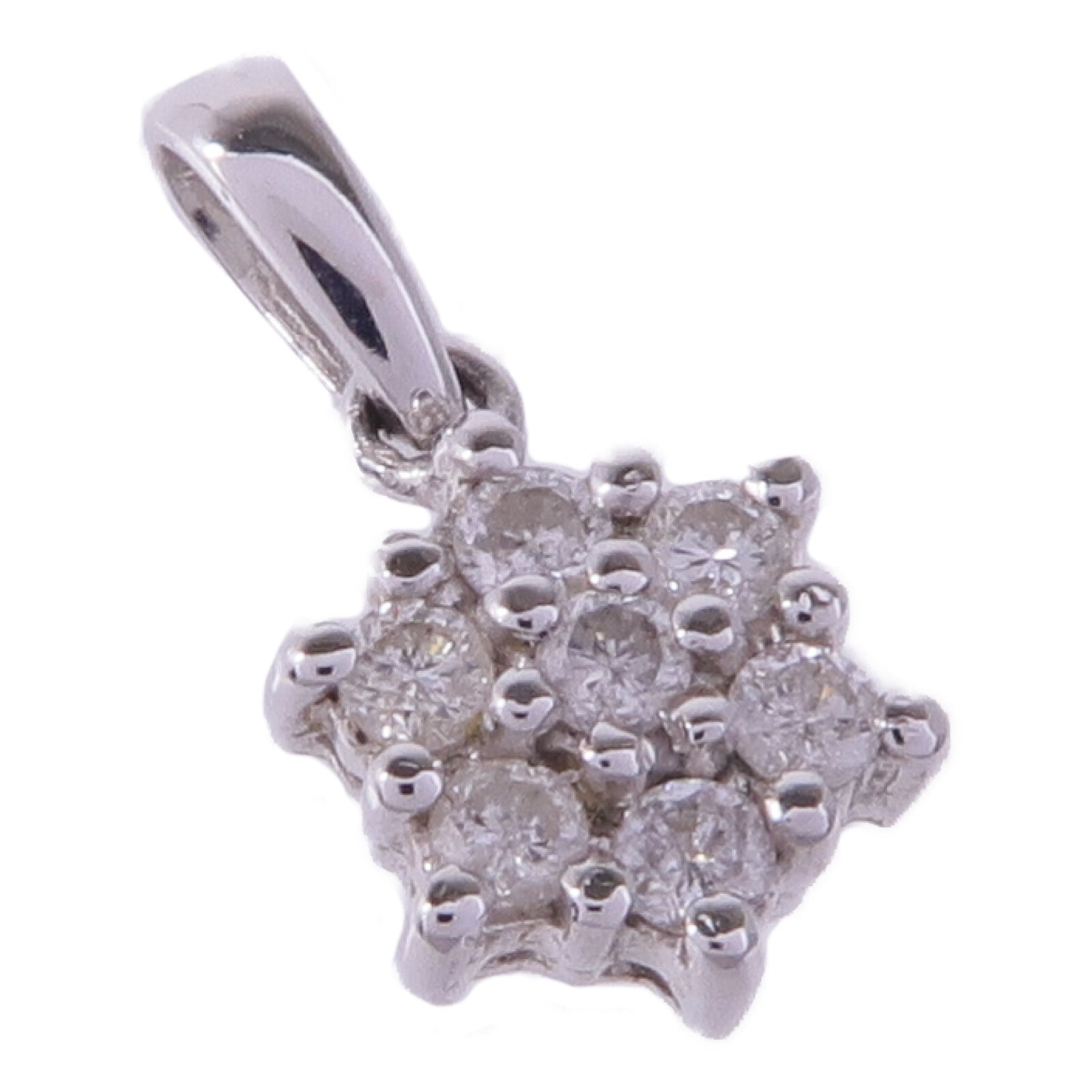 JEWELRY 18K白金Diamond Pendant Top鑽石吊墜
