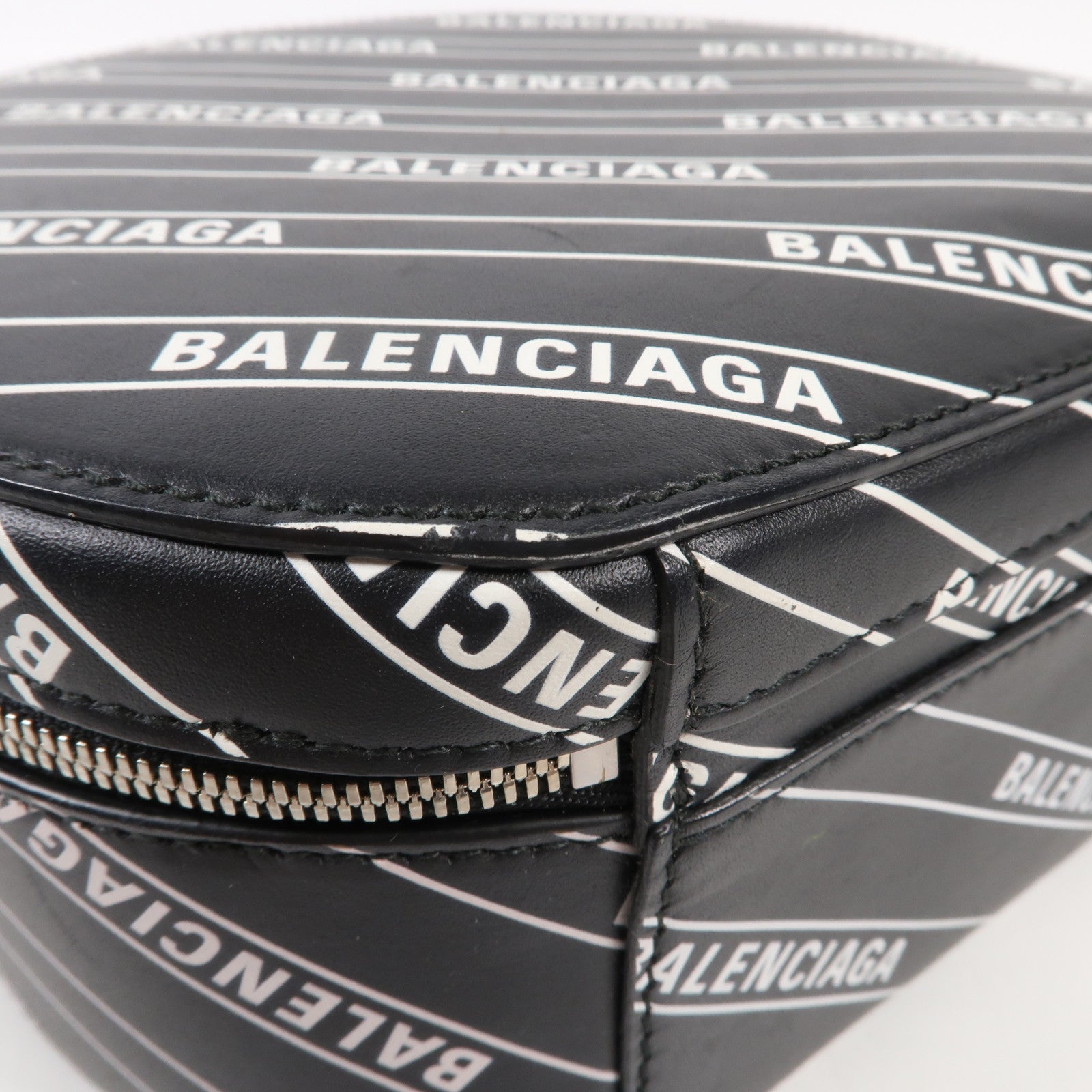 BALENCIAGA 牛皮皮革Shoulder Bag銀扣手挽肩背兩用袋