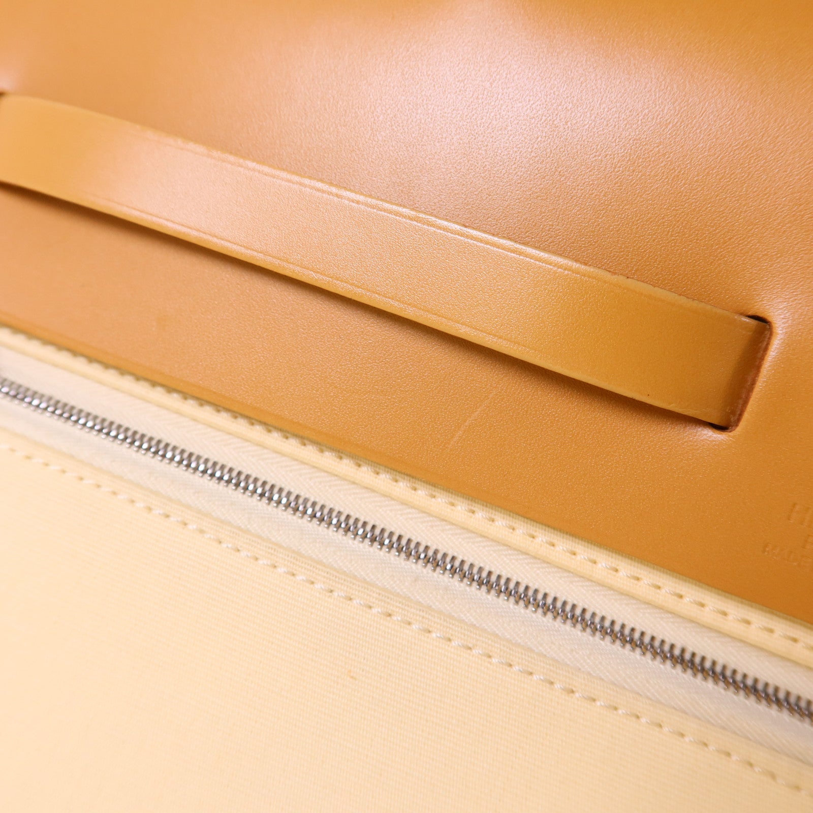 HERMES 帆布Herbag MM銀扣手挽肩背兩用袋