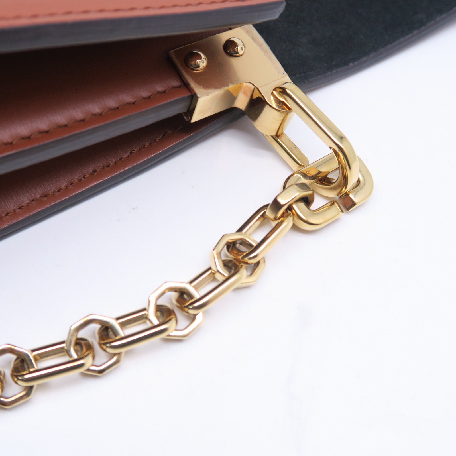 LOUIS VUITTON Monogram Dauphine MM金扣肩背袋啡色
