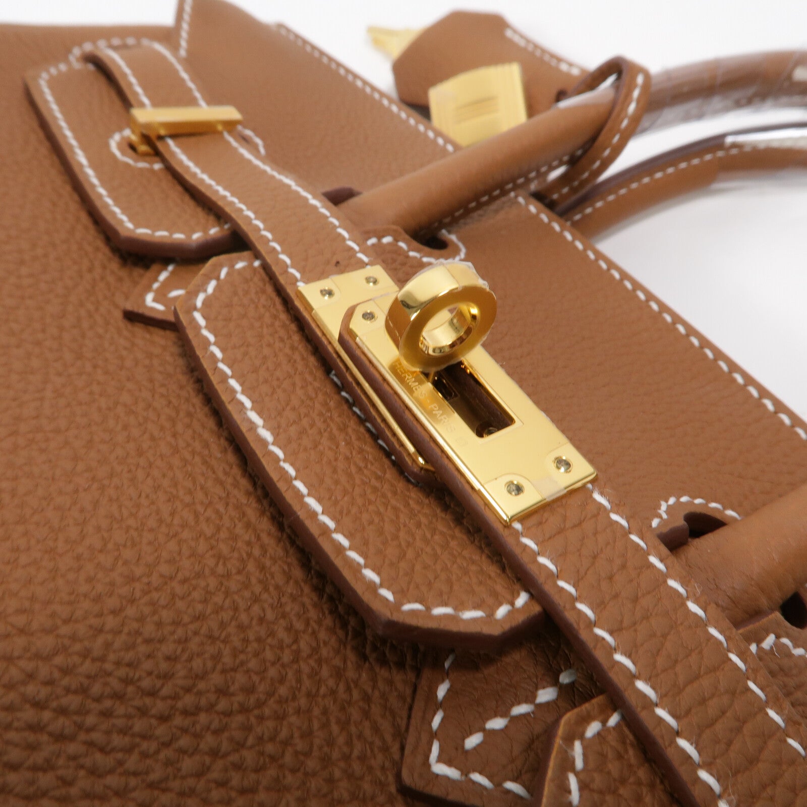 HERMES Togo皮革Birkin 25手挽袋Gold