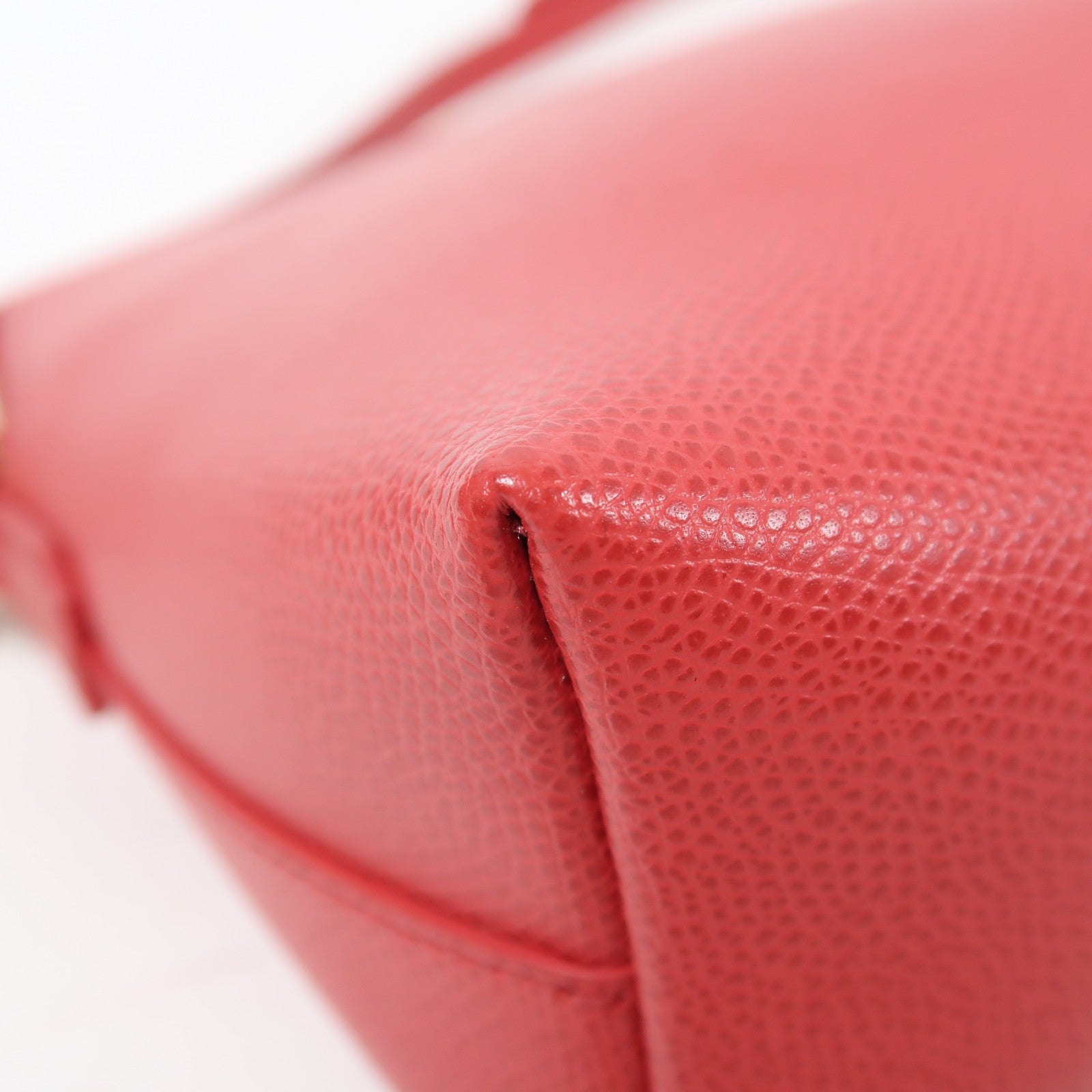 Furla 牛皮皮革Shoulder Bag金扣肩背袋紅色