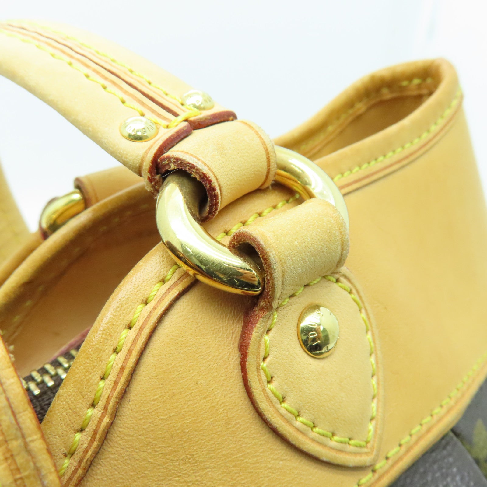 LOUIS VUITTON 【激減優惠】Monogram Boetie MM金扣手挽袋啡色