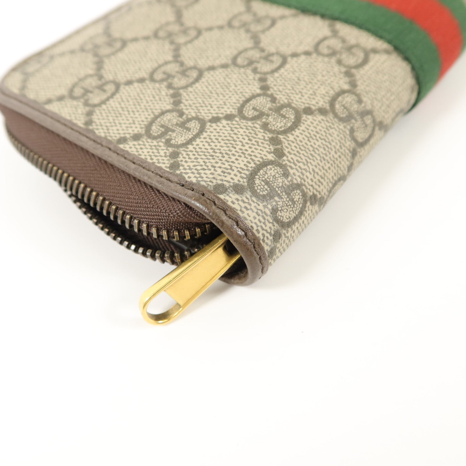 GUCCI 塗層帆布Zipper Long Wallet長錢包