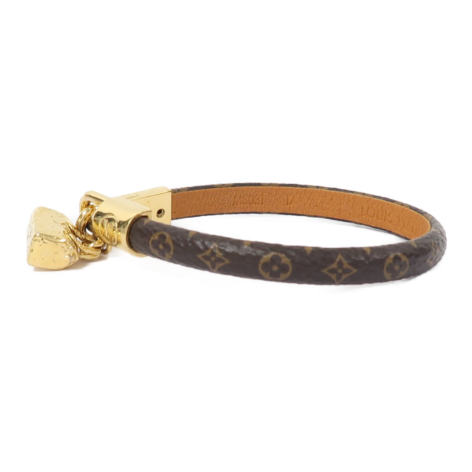 LOUIS VUITTON Monogram/金屬Bracelet手鐲啡色